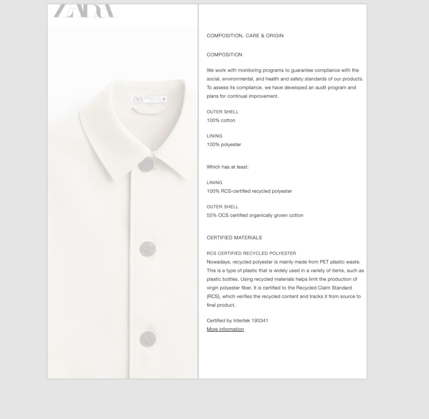 Zara Zara oversized cotton trench coat L-XL SAND BNWT Size US XL / EU 56 / 4 - 6 Thumbnail