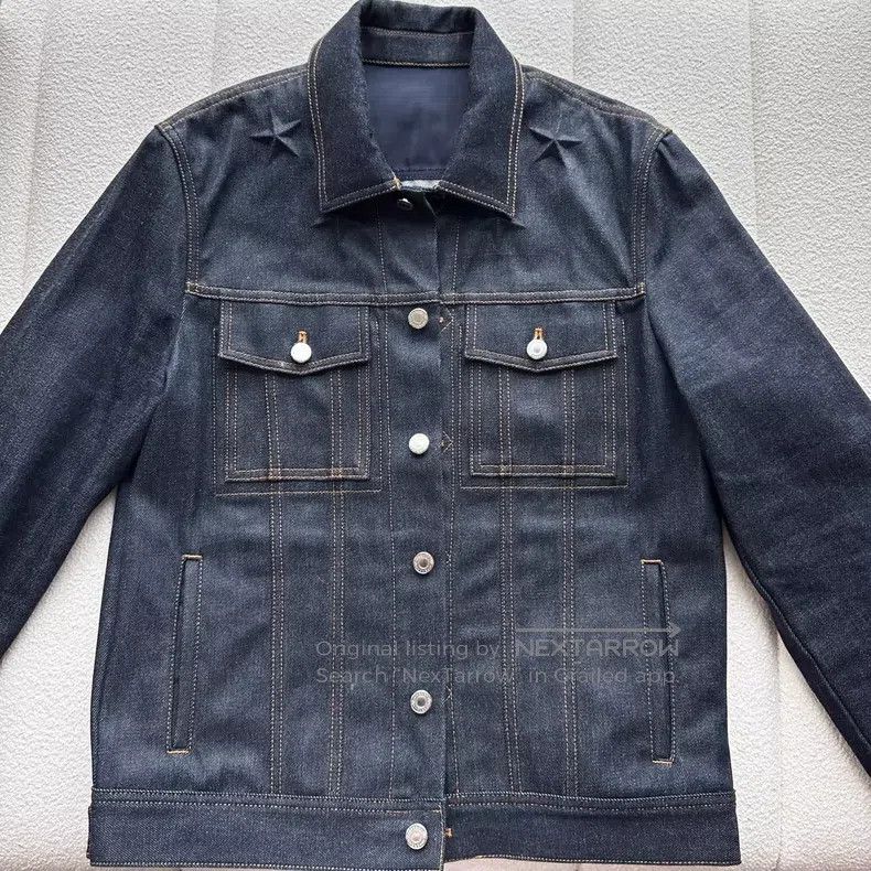 Givenchy Givenchy Five-pointed star denim men's jacket Size US XL / EU 56 / 4 - 3 Thumbnail