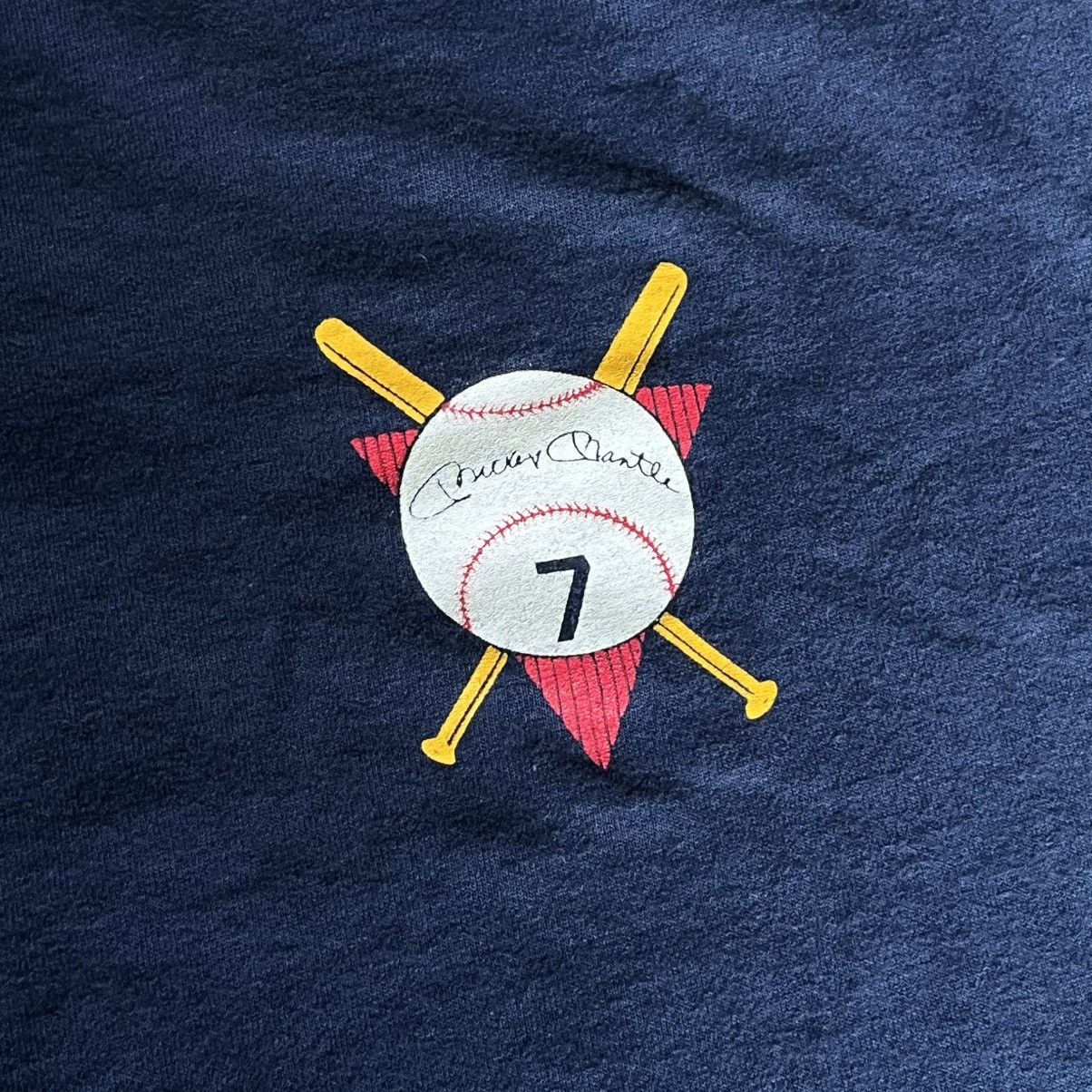 Vintage Vintage 90s Mickey Mantle Baseball Star Graphic Logo T Shirt Size US XXL / EU 58 / 5 - 5 Thumbnail