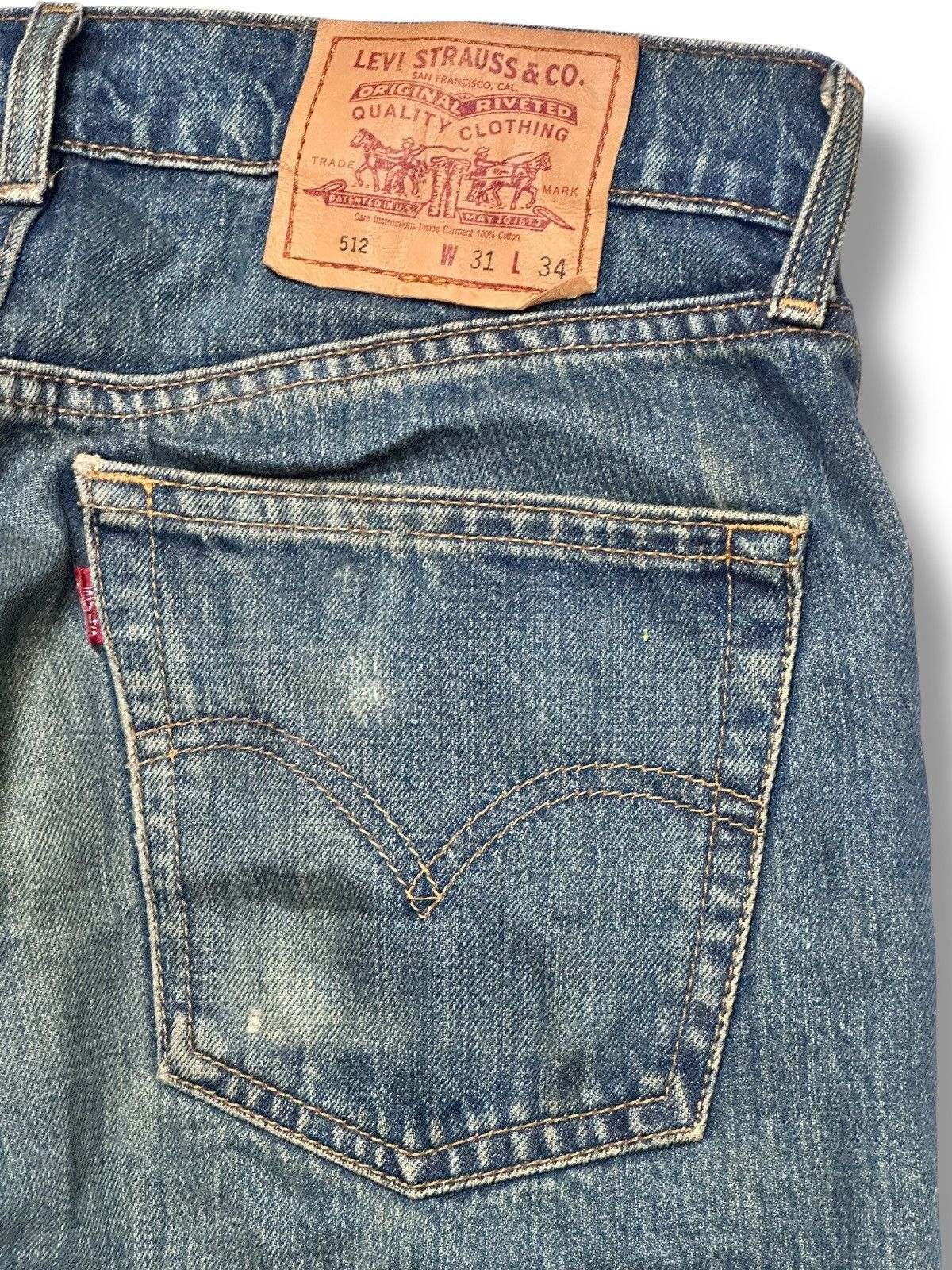 Levi's Levis 512 Straight Cut Distressed With Mudwash & Faded Size US 32 / EU 48 - 7 Thumbnail
