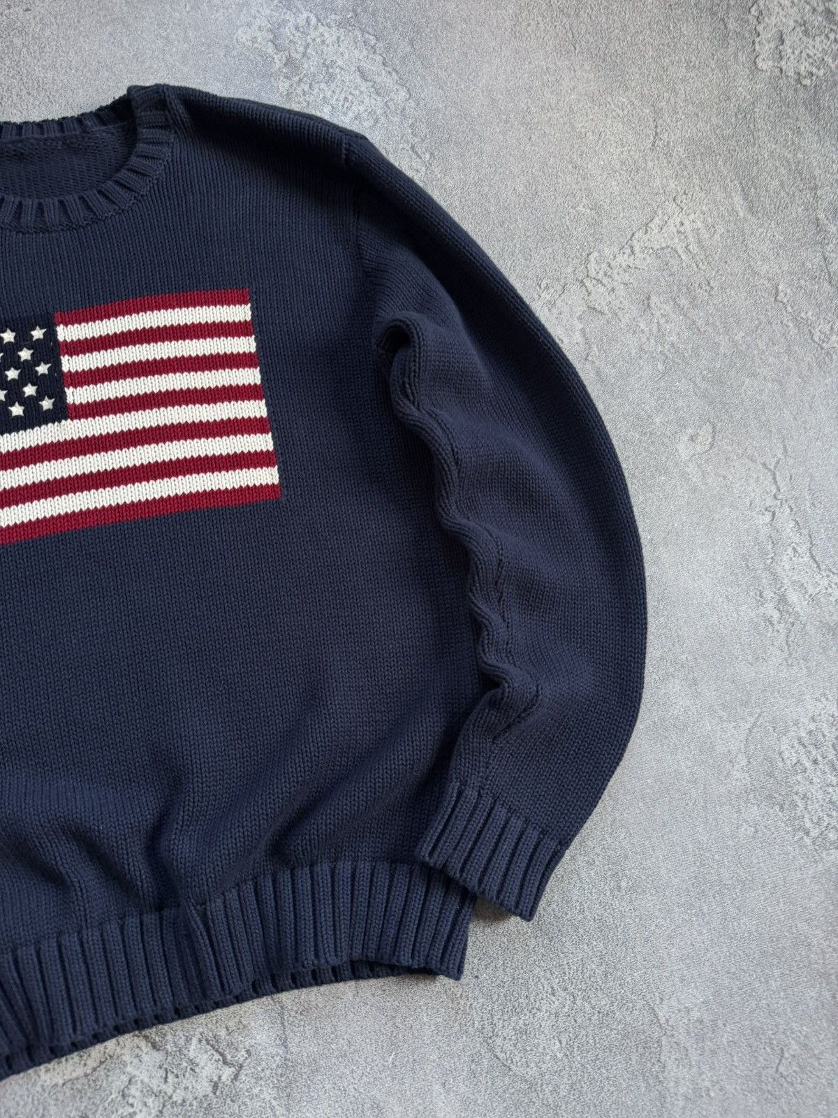 Other USA 🇺🇸 Flag retro knitwear 🧶 sweater jumper pullover 90s Size US M / EU 48-50 / 2 - 3 Thumbnail