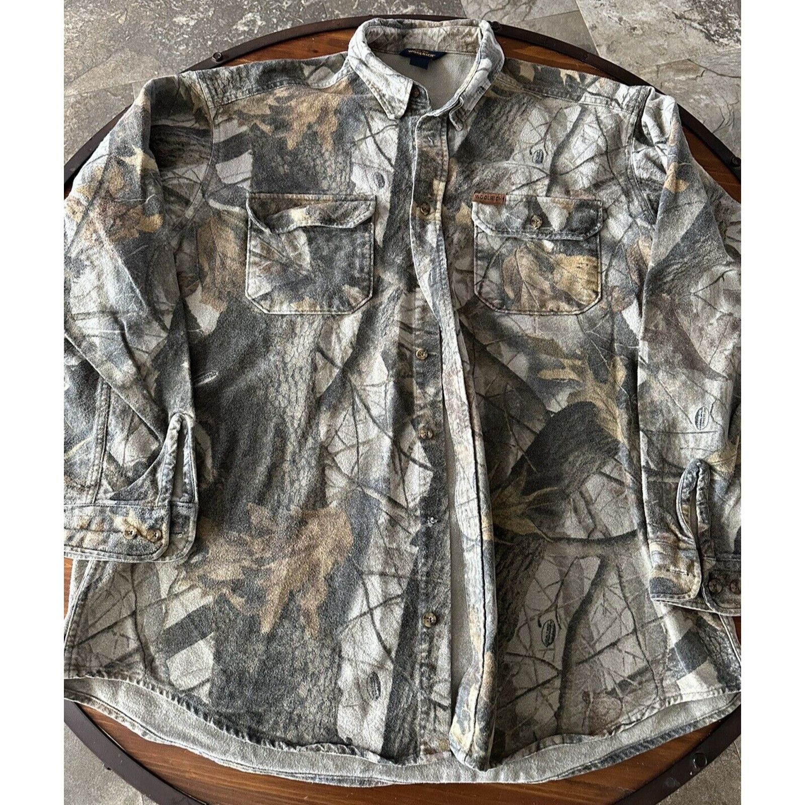 Woolrich Woolen Mills Woolrich, Realtree Camo, Heavy Shirt, Lined, 1.95lbs Cotton Size US XXL / EU 58 / 5 - 2 Thumbnail
