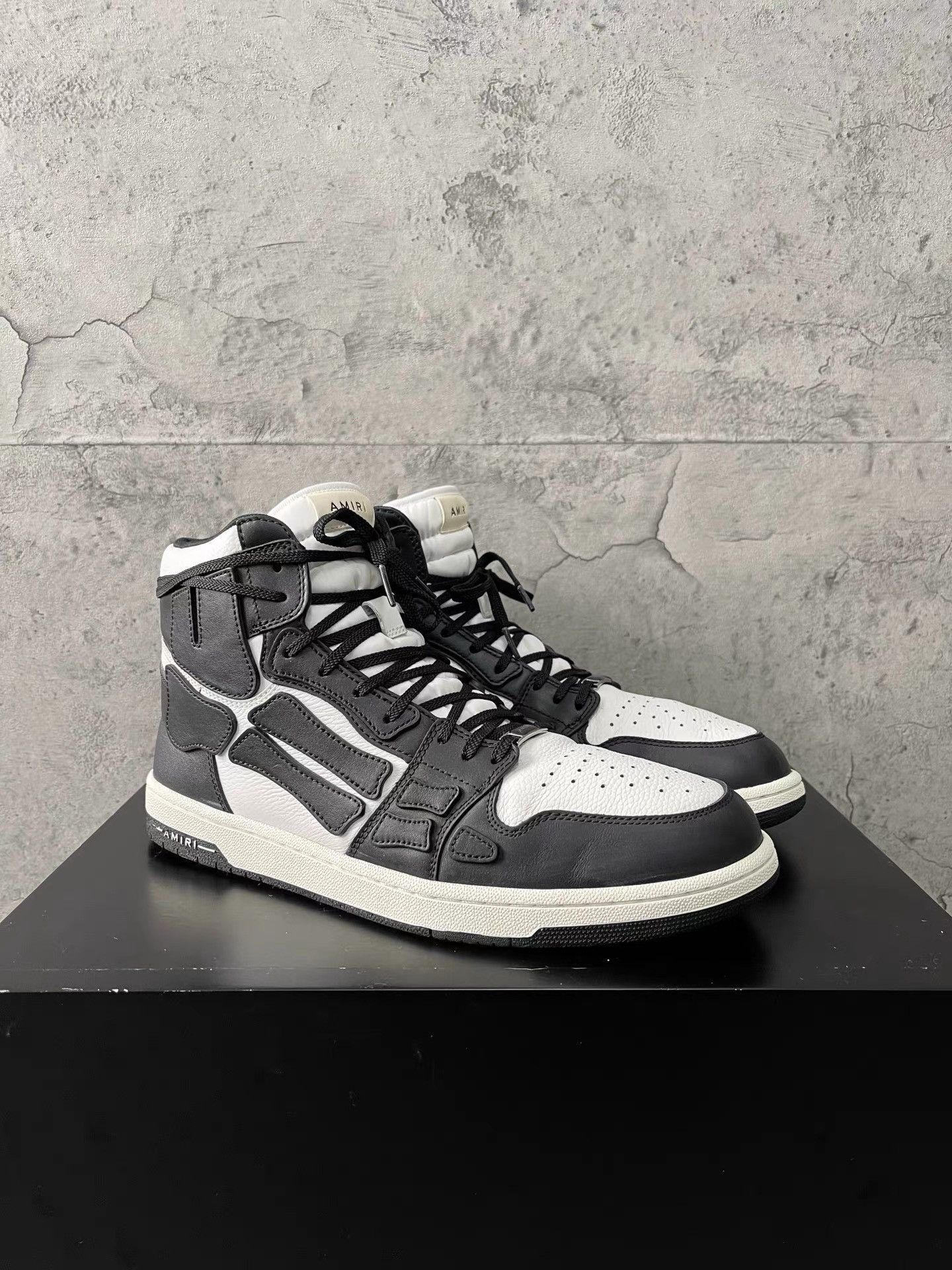 Amiri Amiri High-top Skeleton Shoes K34 Size US 13 / EU 46 - 2 Thumbnail