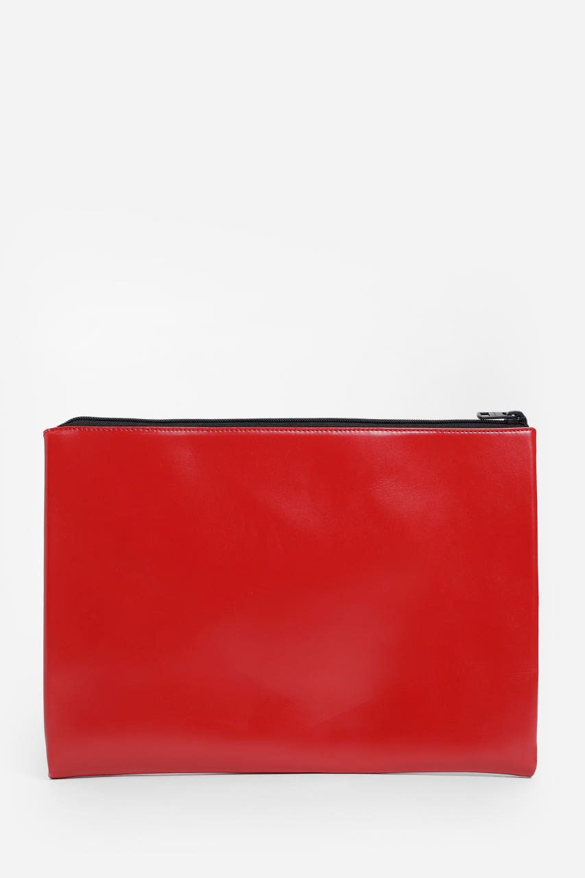 Calvin Klein Calvin klein by raf simons red leather clutch Size ONE SIZE - 4 Thumbnail