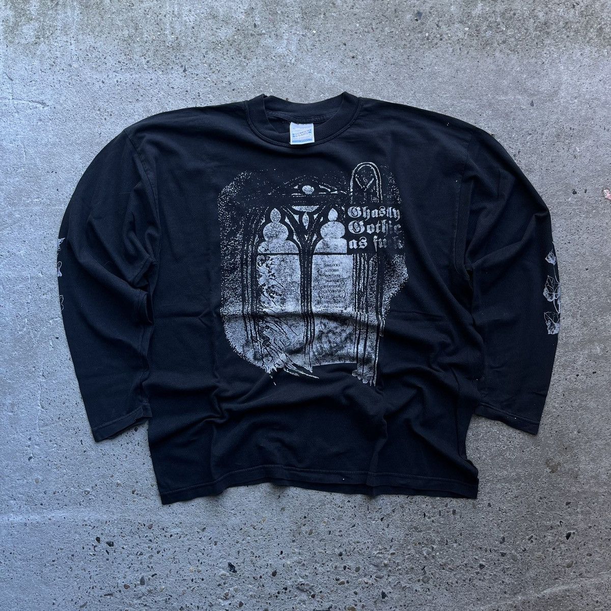 Band Tees × Vintage GHOSTLY GOTHIC AS FUCK Vintage Alchemy Gothic Screen Stars Size US XL / EU 56 / 4 - 1 Thumbnail
