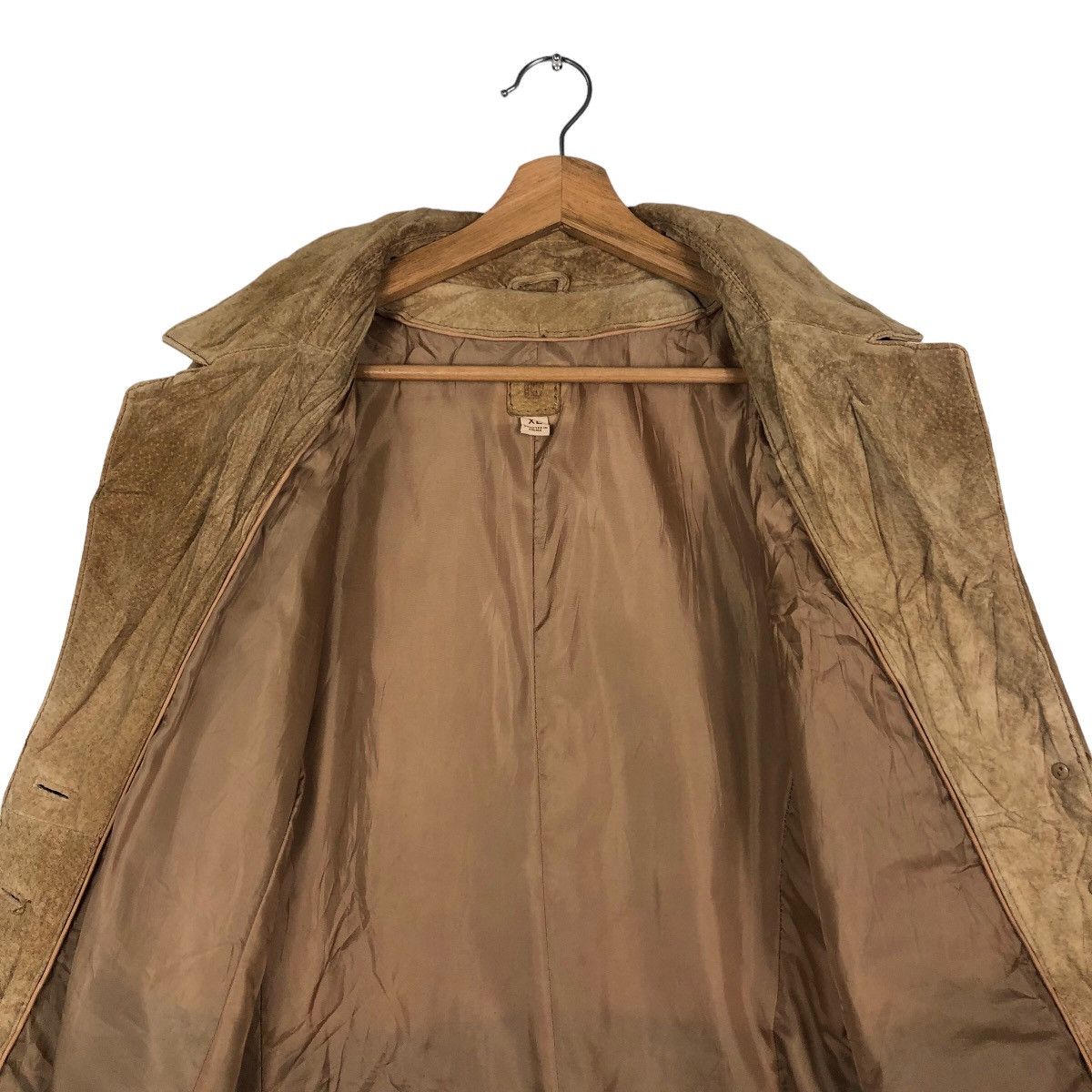 Genuine Leather 🔥Vintage Long Jacket Double Breast LW Issey Miyake Leather Size US XL / EU 56 / 4 - 14 Thumbnail