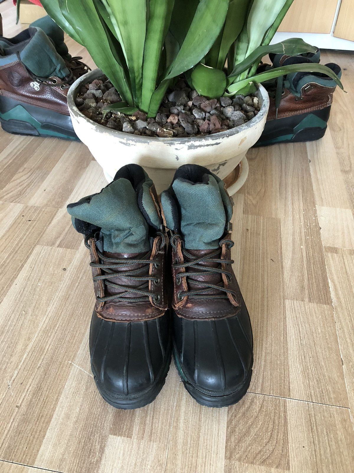 Eddie Bauer Eddie Bauer Womens 8M Boots Duck Brown Leather Rain Size US 8 / IT 38 - 4 Thumbnail