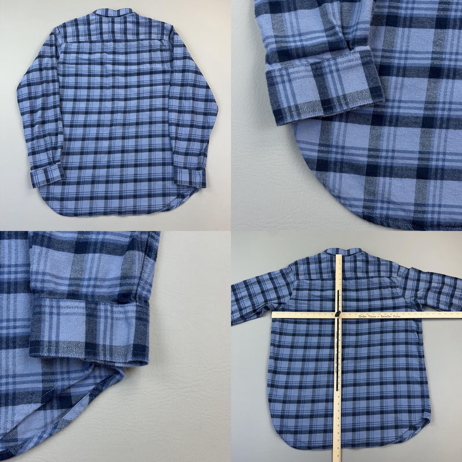 Vintage Columbia Cornell Woods Shirt Mens XLT Blue Plaid Flannel Button Up Long Sleeve Size US XL / EU 56 / 4 - 8 Thumbnail
