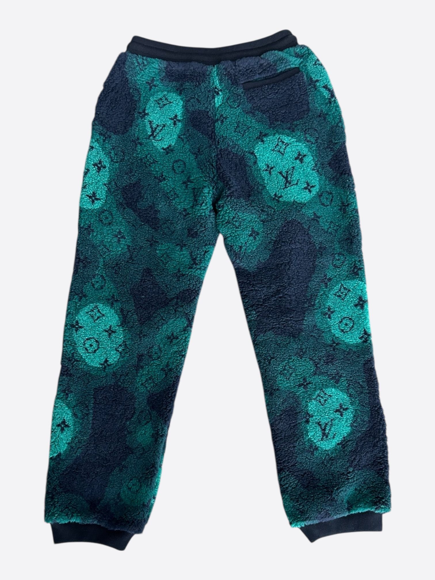 Louis Vuitton Louis Vuitton Green Camouflage Monogram Fleece Sweatpants Size US 36 / EU 52 - 2 Thumbnail