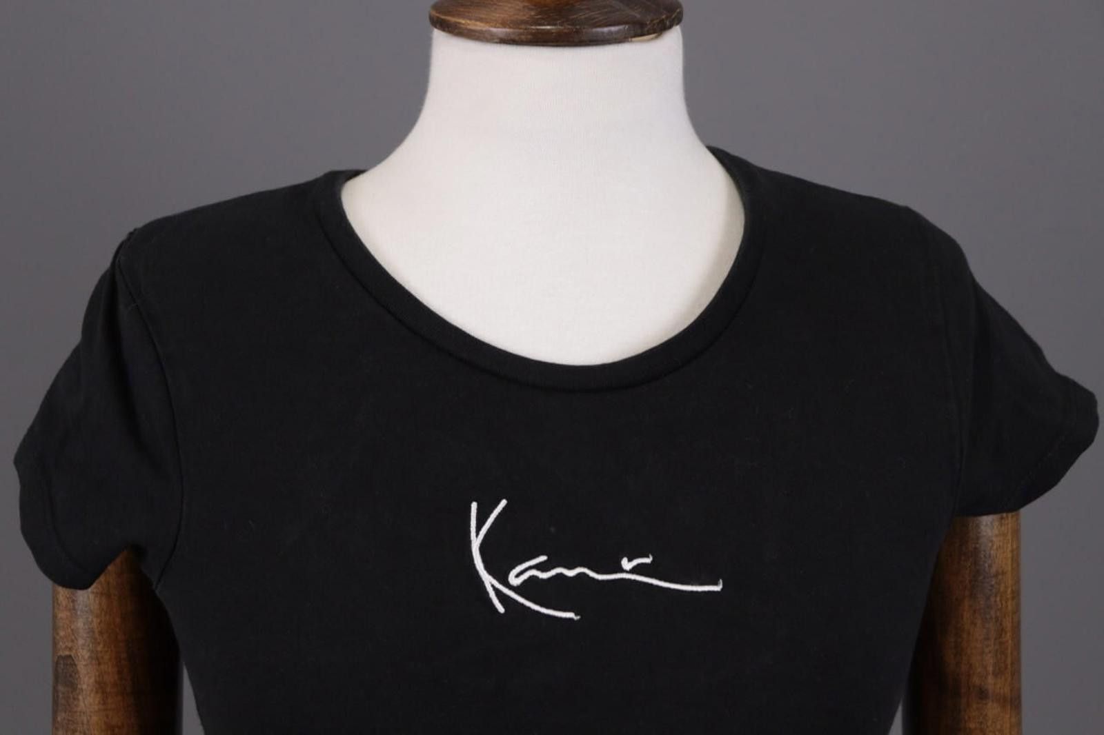 Karl Kani Karl Kani Black Big Logo Short Sleeve Cropped T-Shirt Size S Size S / US 4 / IT 40 - 2 Thumbnail
