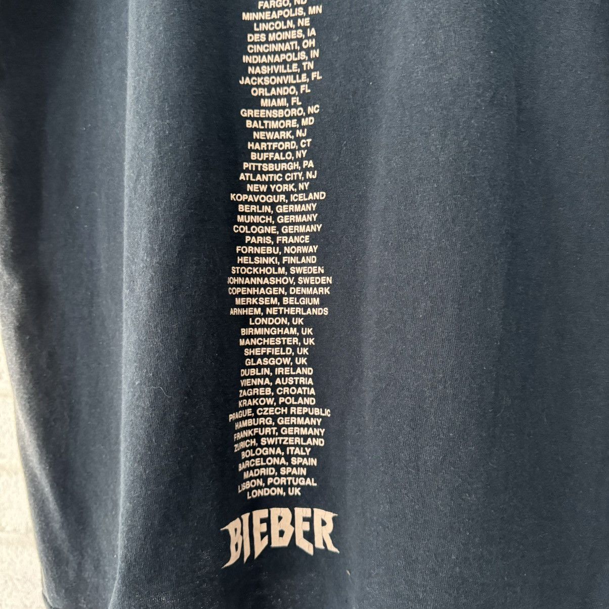 Justin Bieber Justin Bieber Purpose Tour Staff Tee Size US L / EU 52-54 / 3 - 5 Thumbnail
