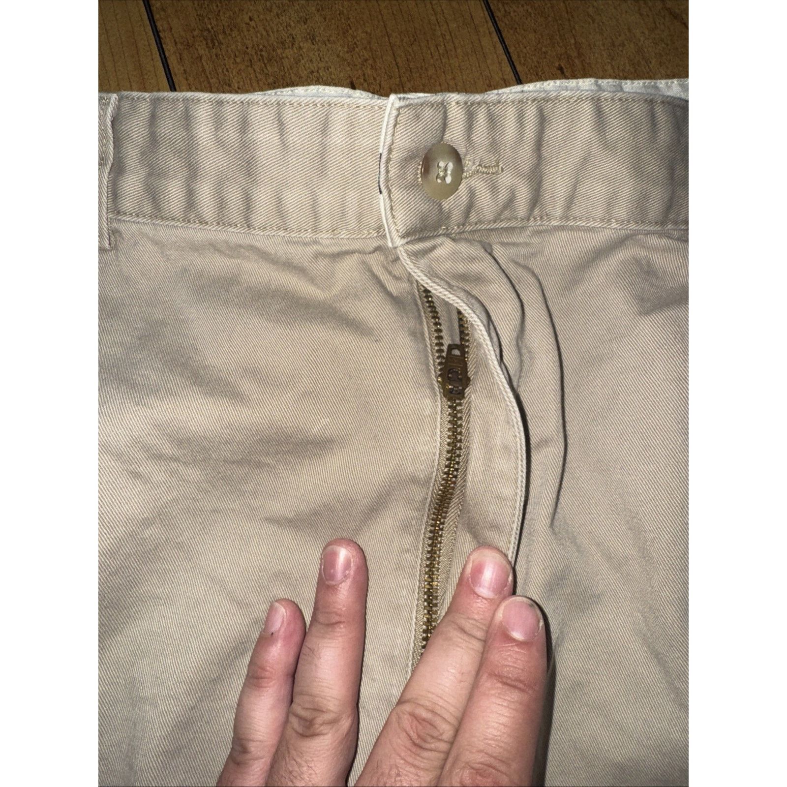 Polo Ralph Lauren × Vintage Polo Ralph Lauren Chino Pleated Shorts 38 Tan Classic Preppy Size US 38 / EU 54 - 2 Thumbnail