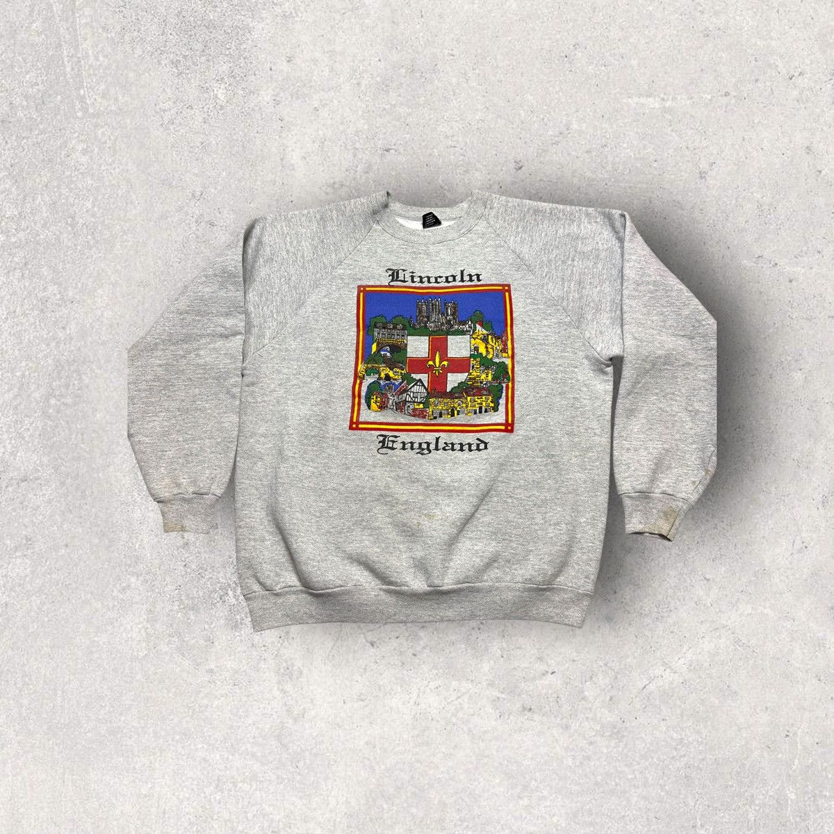 Vintage Vintage Lincoln England sweatshirt Size US XL / EU 56 / 4 - 1 Thumbnail