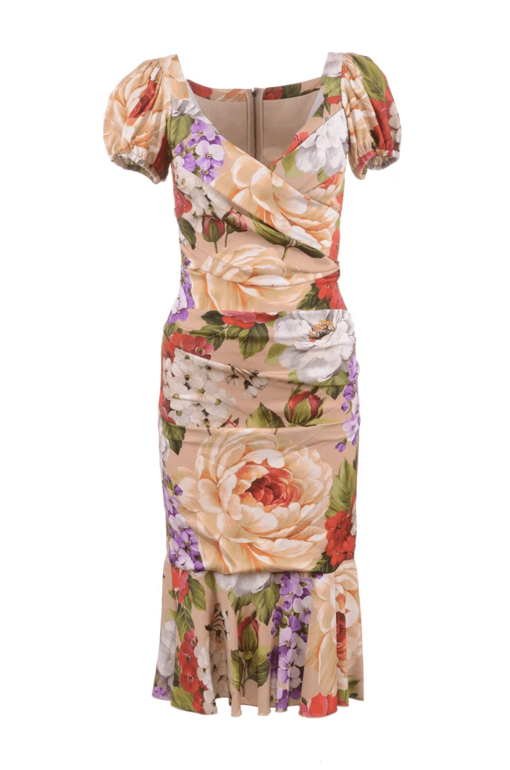 Dolce & Gabbana o1y0825 Midi Dress in Multicolor Size XS / US 0-2 / IT 36-38 - 1 Thumbnail