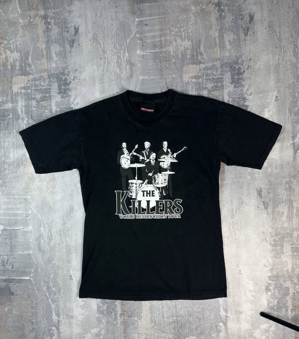 Band Tees TRASHED Vintage THE KILLERS Bin Laden Saddam Hussein Hitler Size US L / EU 52-54 / 3 - 1 Thumbnail