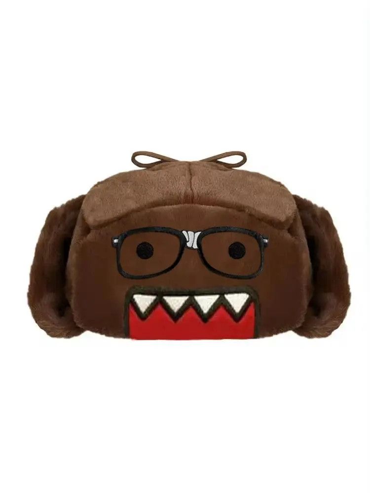 Japanese Brand Japanese Y2K Anime Domo Kun Glasses Ushanka Cute Winter Hat Size ONE SIZE - 4 Thumbnail