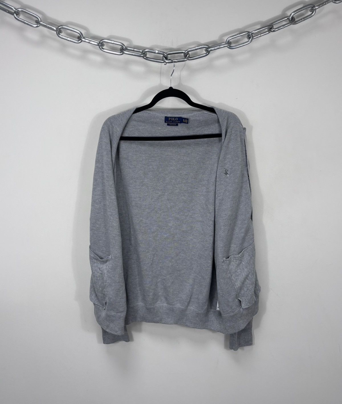 Polo Ralph Lauren Polo Ralph Lauren Men’s Grey Pima Cotton Full Zip Sweater Size US XL / EU 56 / 4 - 11 Thumbnail