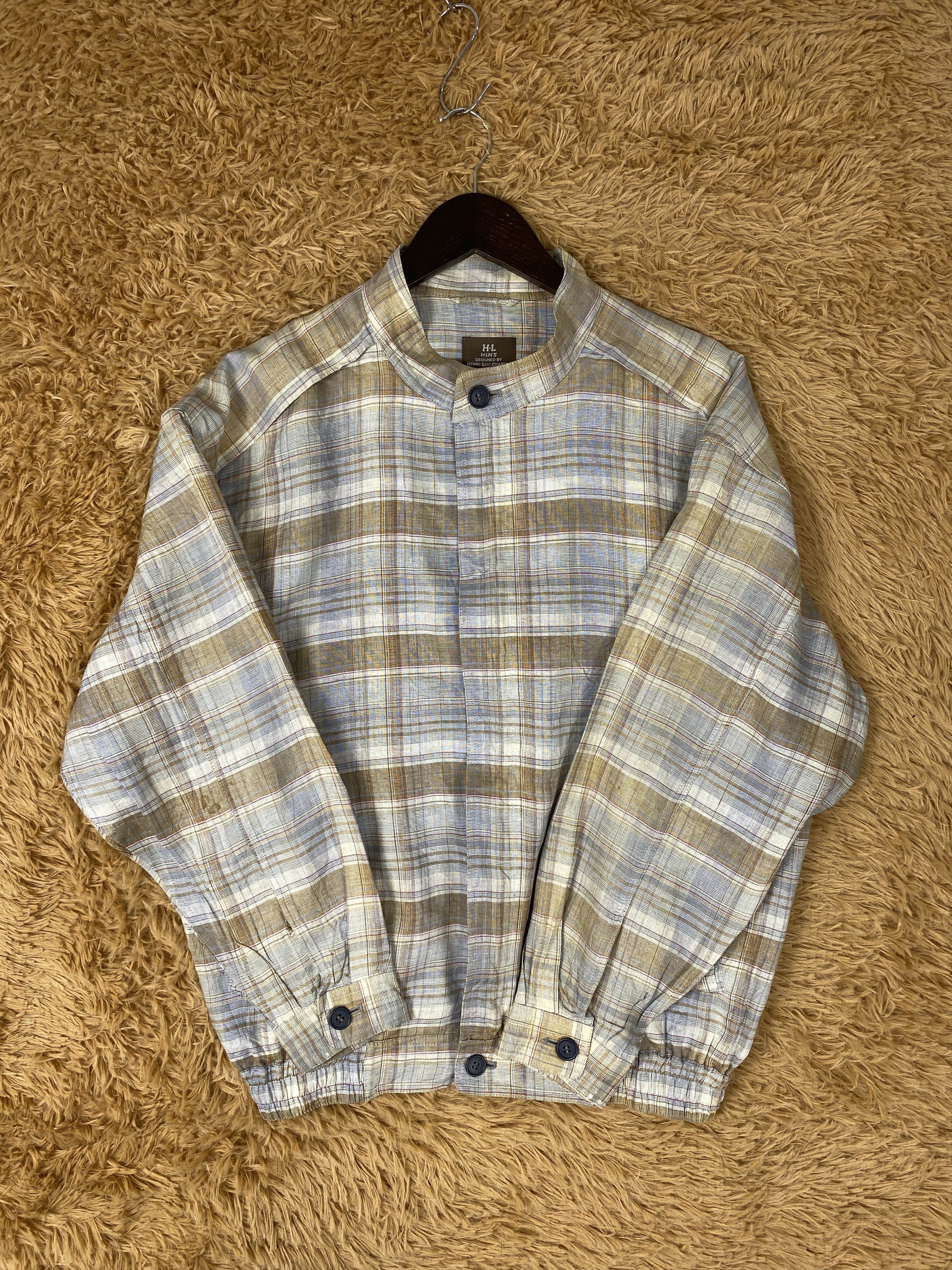 Japanese Brand × Vintage Vintage Henri-Luc Chapuis Checked 90s Design Flannel Jacket Size US M / EU 48-50 / 2 - 4 Thumbnail