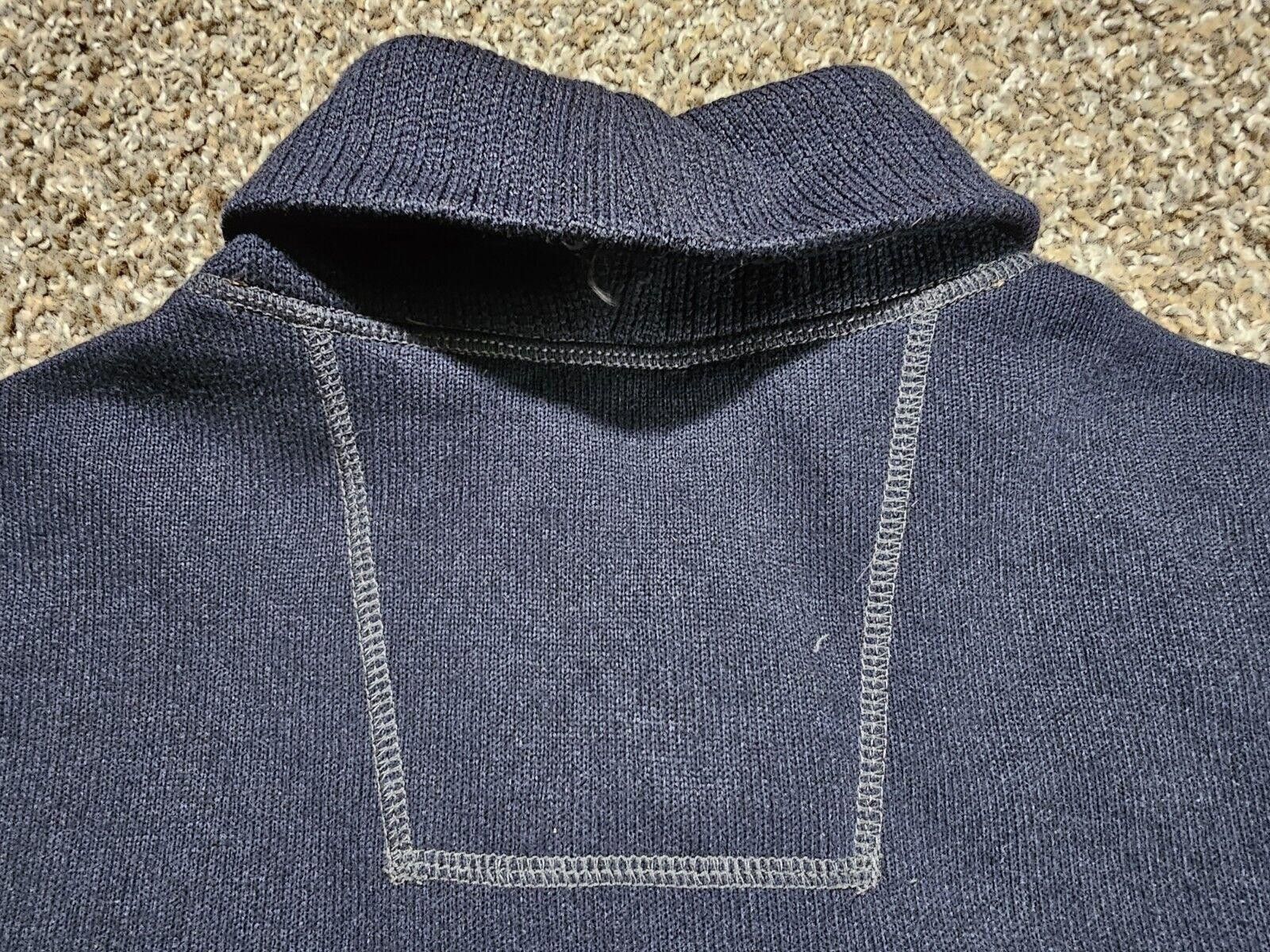 Designer G.H. BASS Service Workwear Cowl Button Neck Sweatshirt M Size US M / EU 48-50 / 2 - 10 Thumbnail