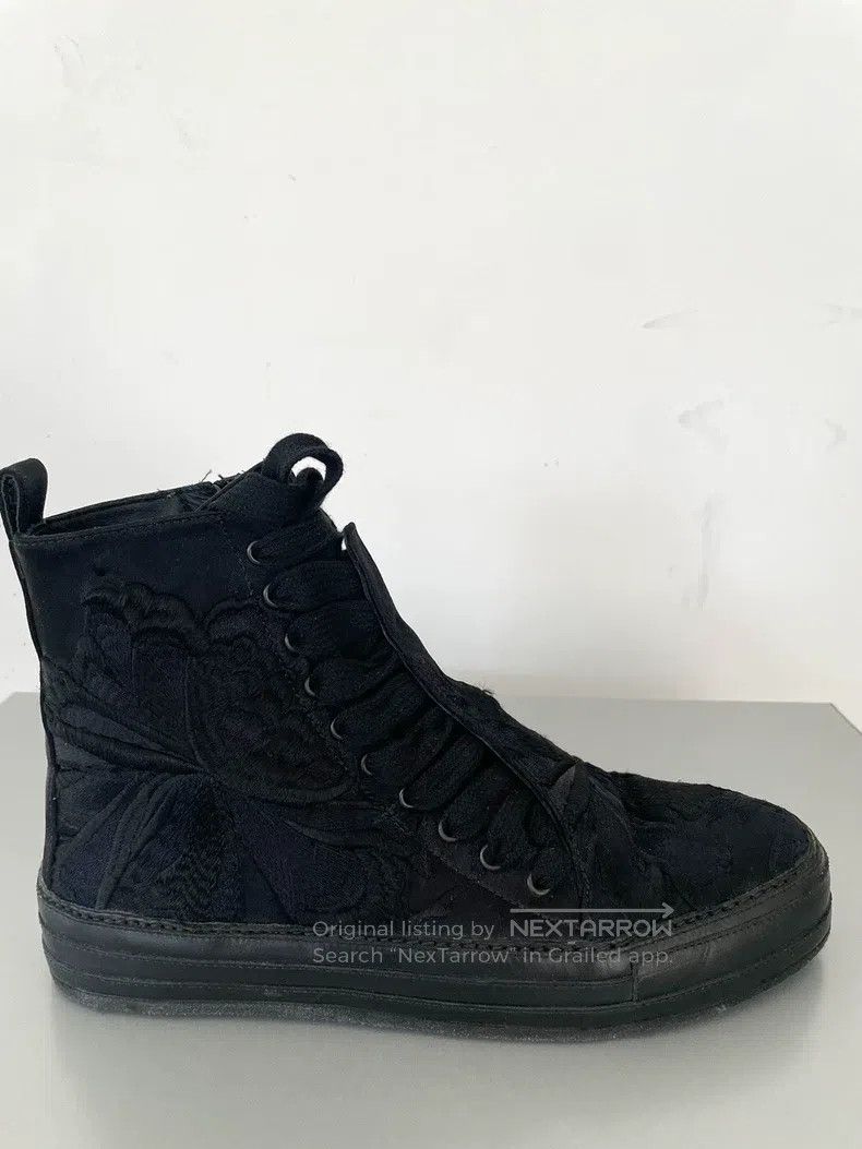 Ann Demeulemeester Ann Demeulemeester 40 men's floral embroidered high-top bo Size US 7 / EU 40 - 2 Thumbnail