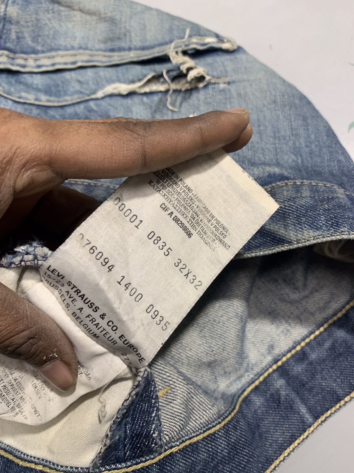 Levi's Vintage Levi’s engineer jeans denim Size US 32 / EU 48 - 8 Thumbnail