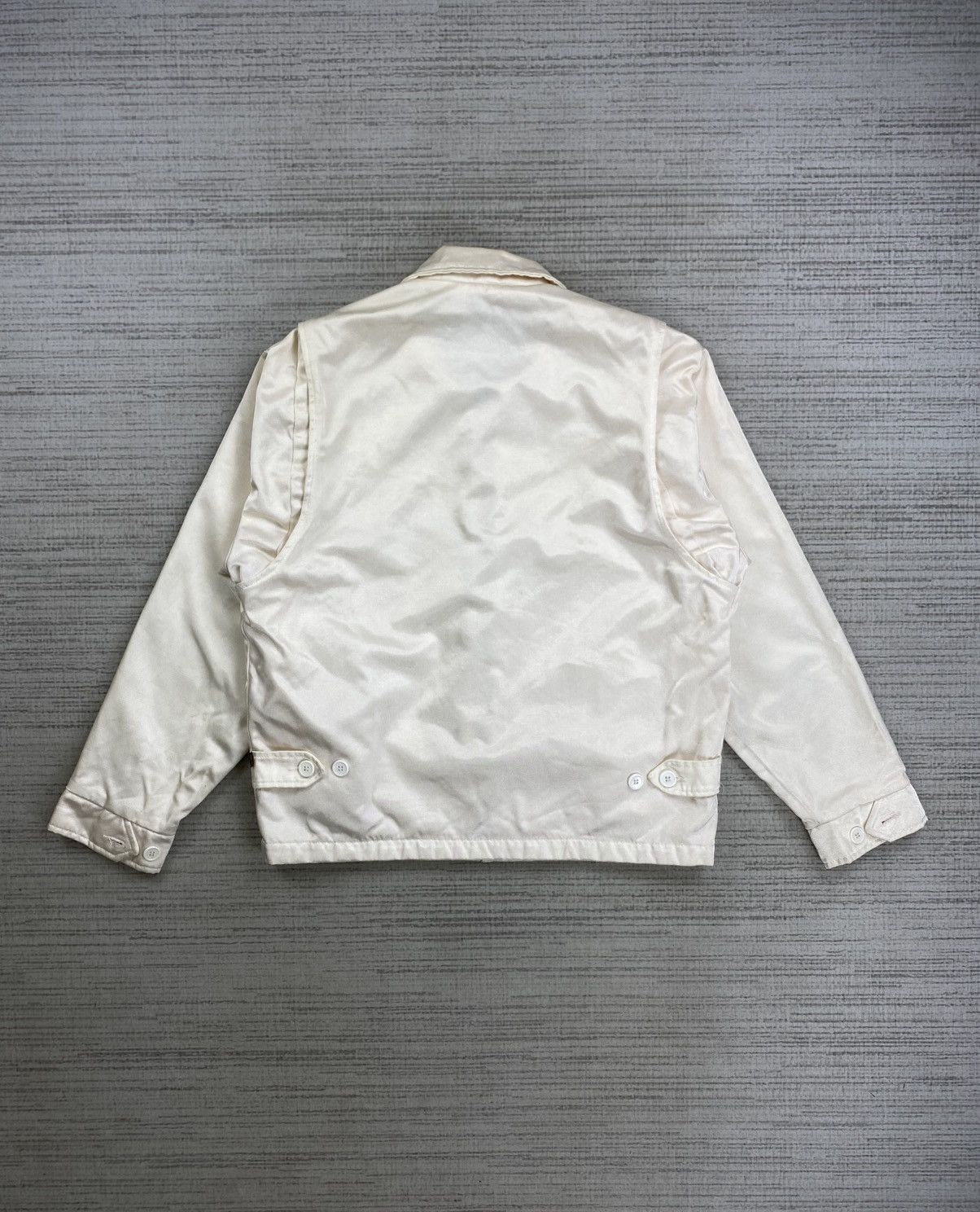 Alpha Industries 🔥RARE Vintage Alpha Industries White Bomber Jacket Size US M / EU 48-50 / 2 - 2 Thumbnail