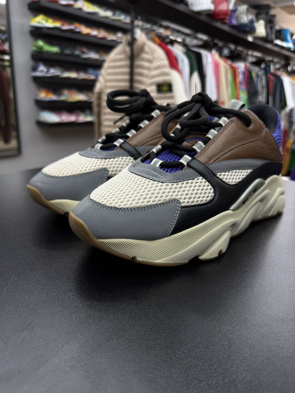 Dior Men’s Dior B22 Runner Brown Blue White Size 43 / 10US Size US 10 / EU 43 - 9 Thumbnail