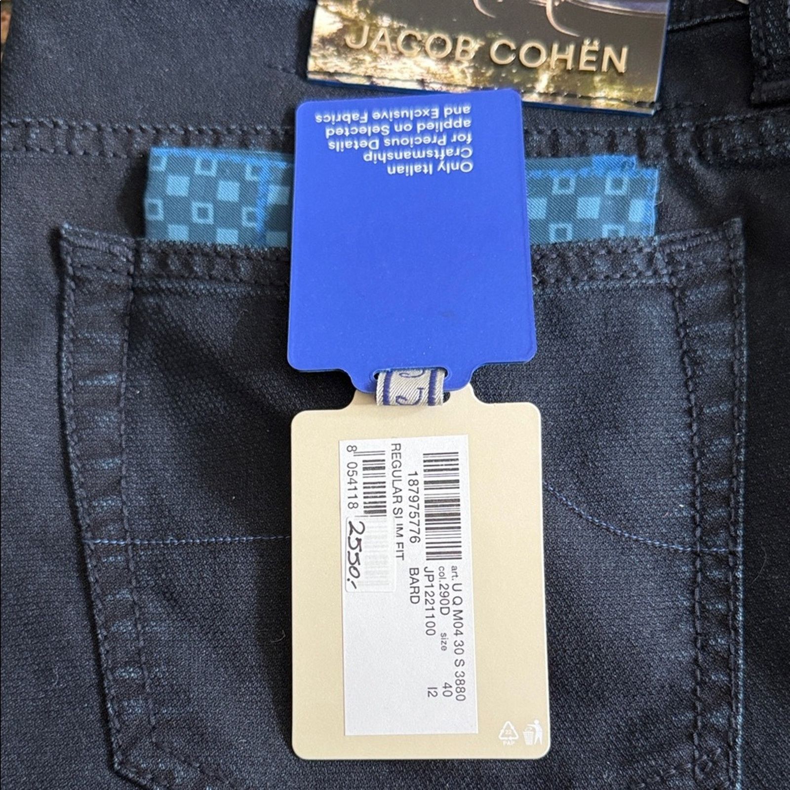 Jacob Cohen NWT Jacob Cohen Men's Deep Indigo Bard Jeans Size 40 Size US 40 / EU 56 - 2 Thumbnail
