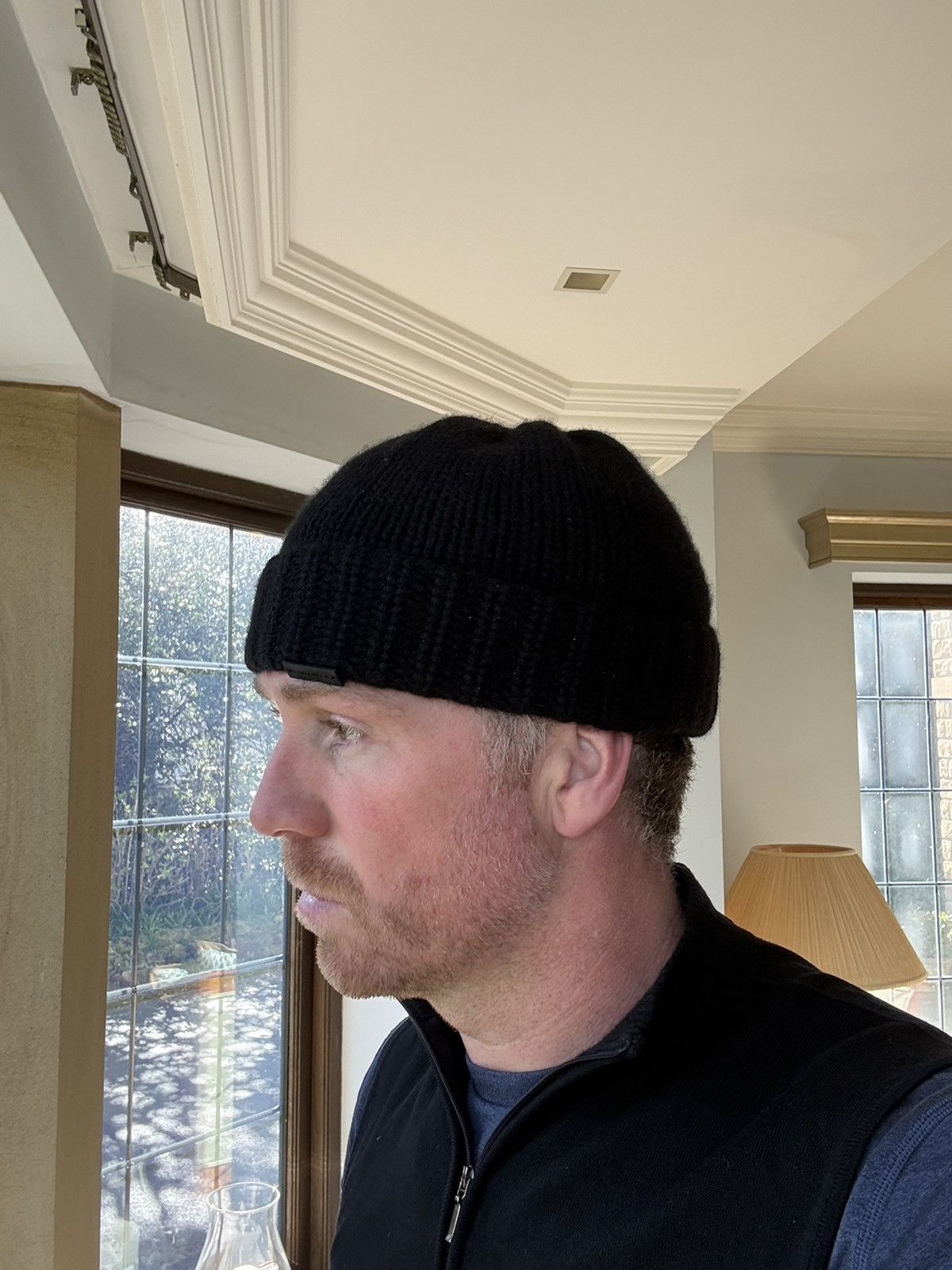 Saint Laurent Paris Saint Laurent cashmere black beanie hat Size ONE SIZE - 4 Thumbnail