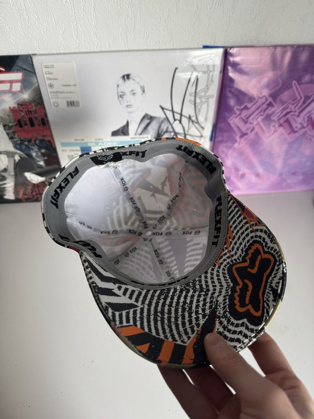 Fox Racing Rare Fox Racing All Over Print Flexfit Cap Y2K Streetwear Size ONE SIZE - 7 Thumbnail