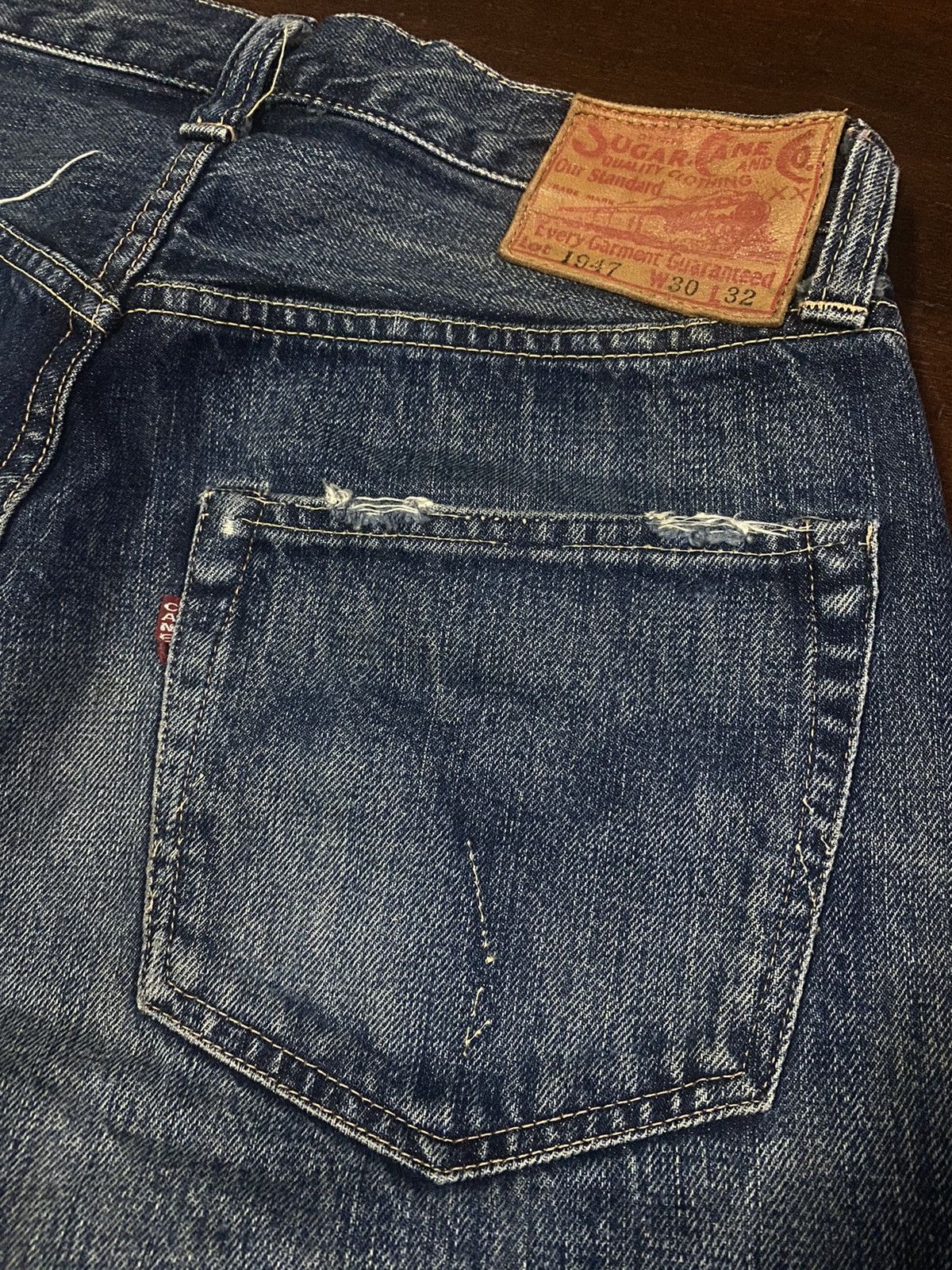 Orslow FIRE 🔥 VINTAGE SUGAR CANE 1947 SHORT JEANS REWORK CUSTOM Size US 30 / EU 46 - 14 Thumbnail
