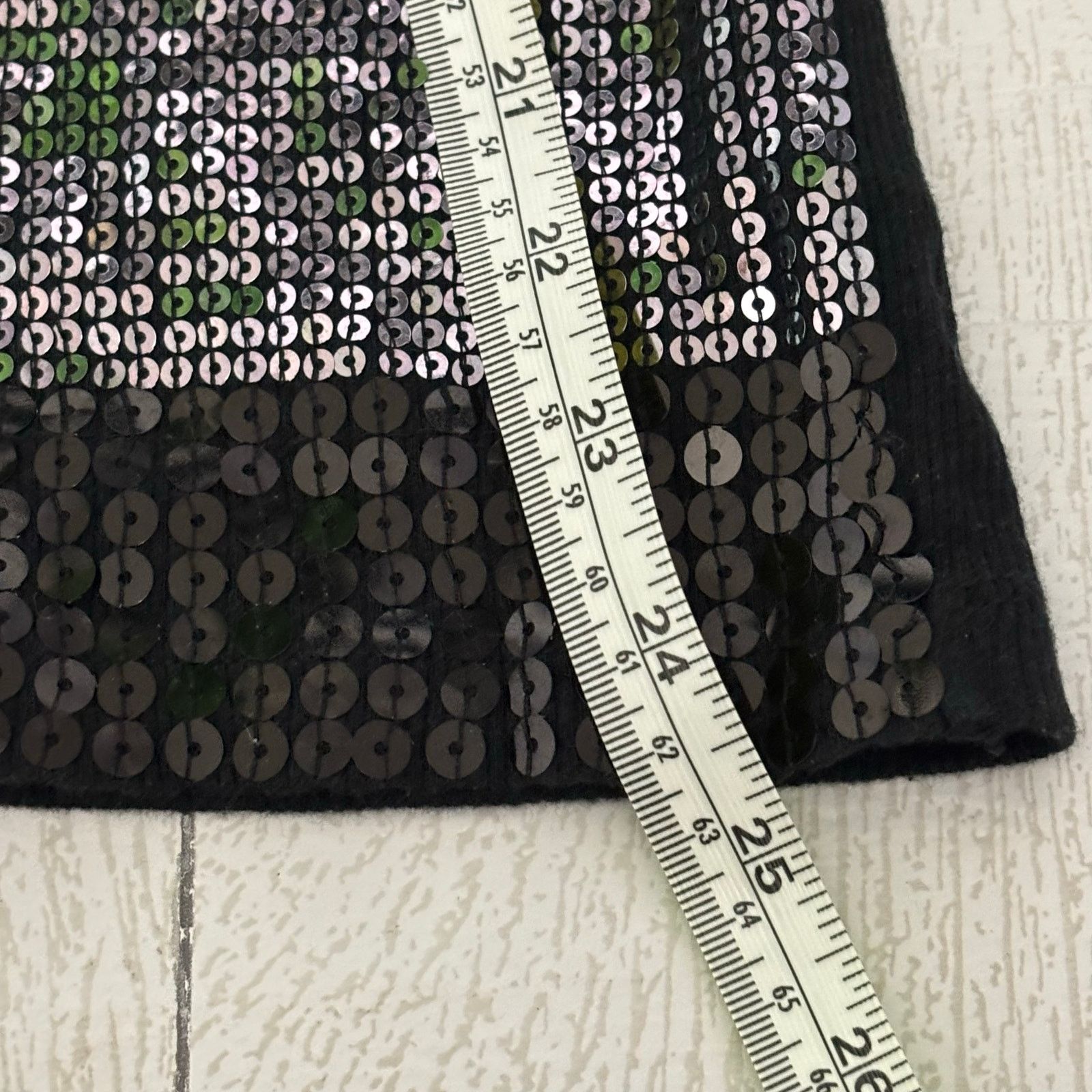 Other MICHAEL Michael Kors Black Knit Sequined Tank Top Size Large Size L / US 10 / IT 46 - 7 Thumbnail