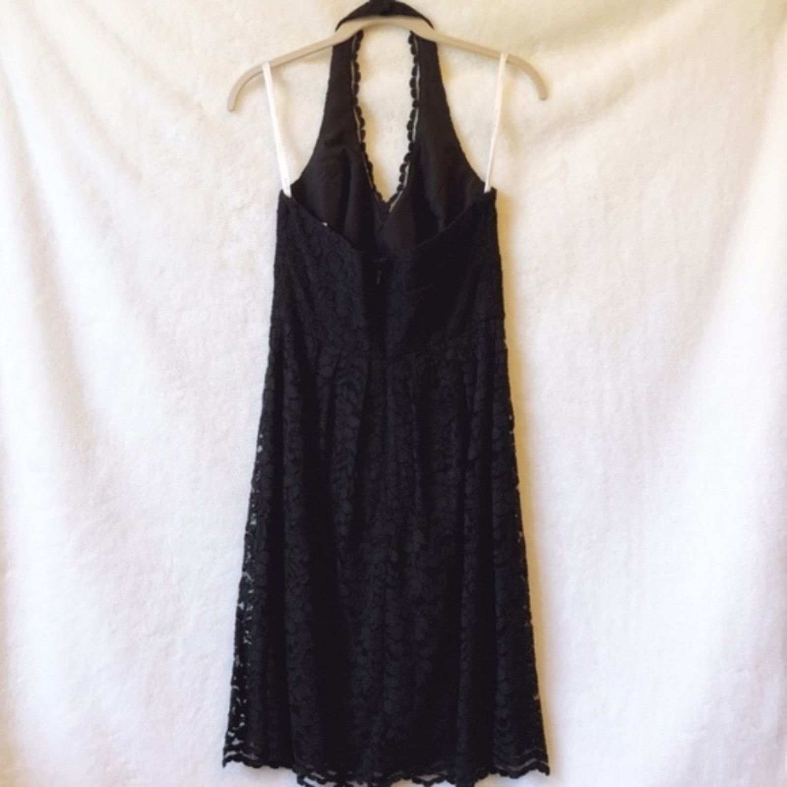 Other David’s Bridal Black Halter Top Laced Short Dress Size S / US 4 / IT 40 - 1 Thumbnail