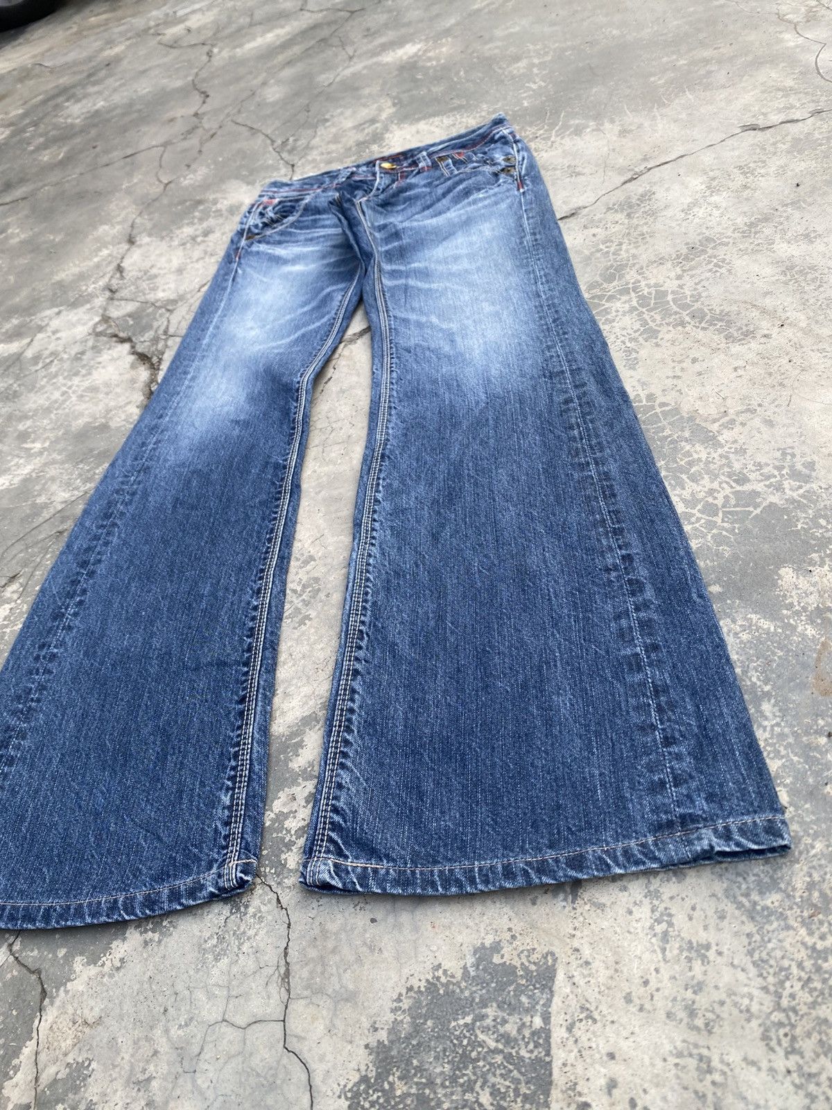 Japanese Brand × Vintage ET BOITE Made In Nippon Flared Jeans KAPITAL STYLE Size 24" / US 00 / IT 34 - 5 Thumbnail