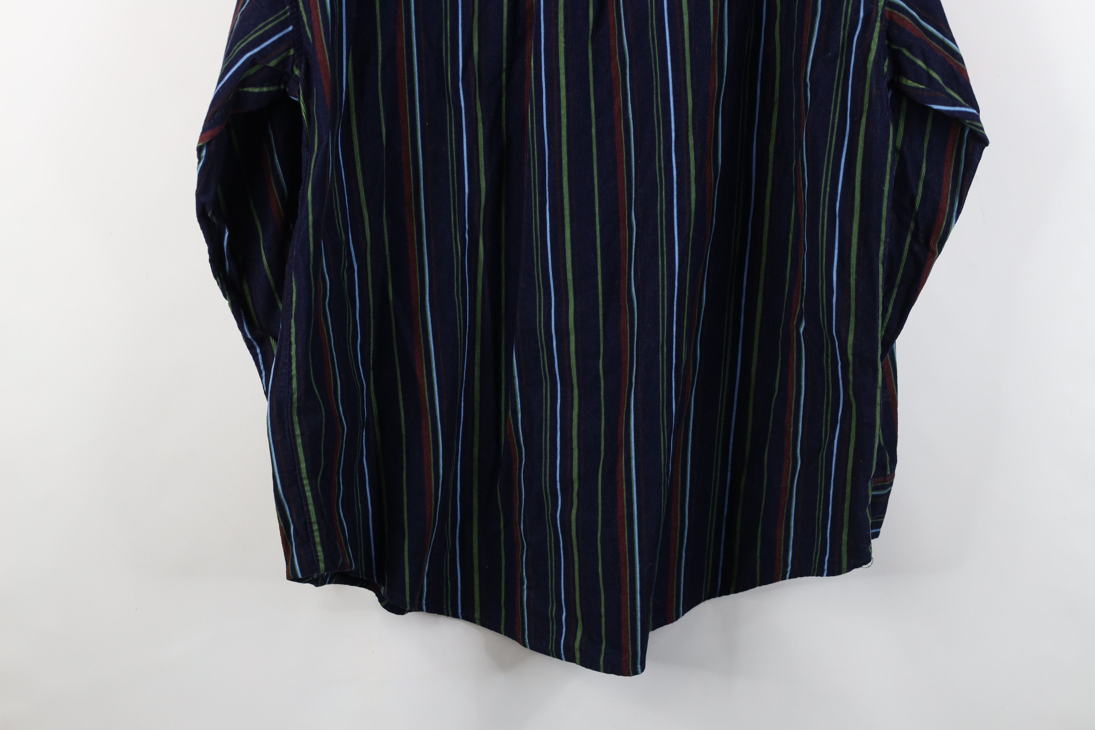 Vintage Vintage 90s Y2K Streetwear Corduroy Collared Button Shirt Size US XL / EU 56 / 4 - 12 Thumbnail