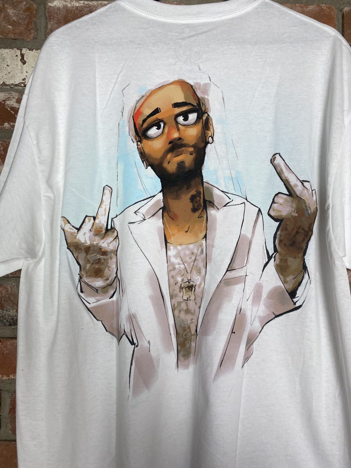 Kid Cudi Kid Cudi Be Yourself White Tshirt Size US XL / EU 56 / 4 - 5 Thumbnail