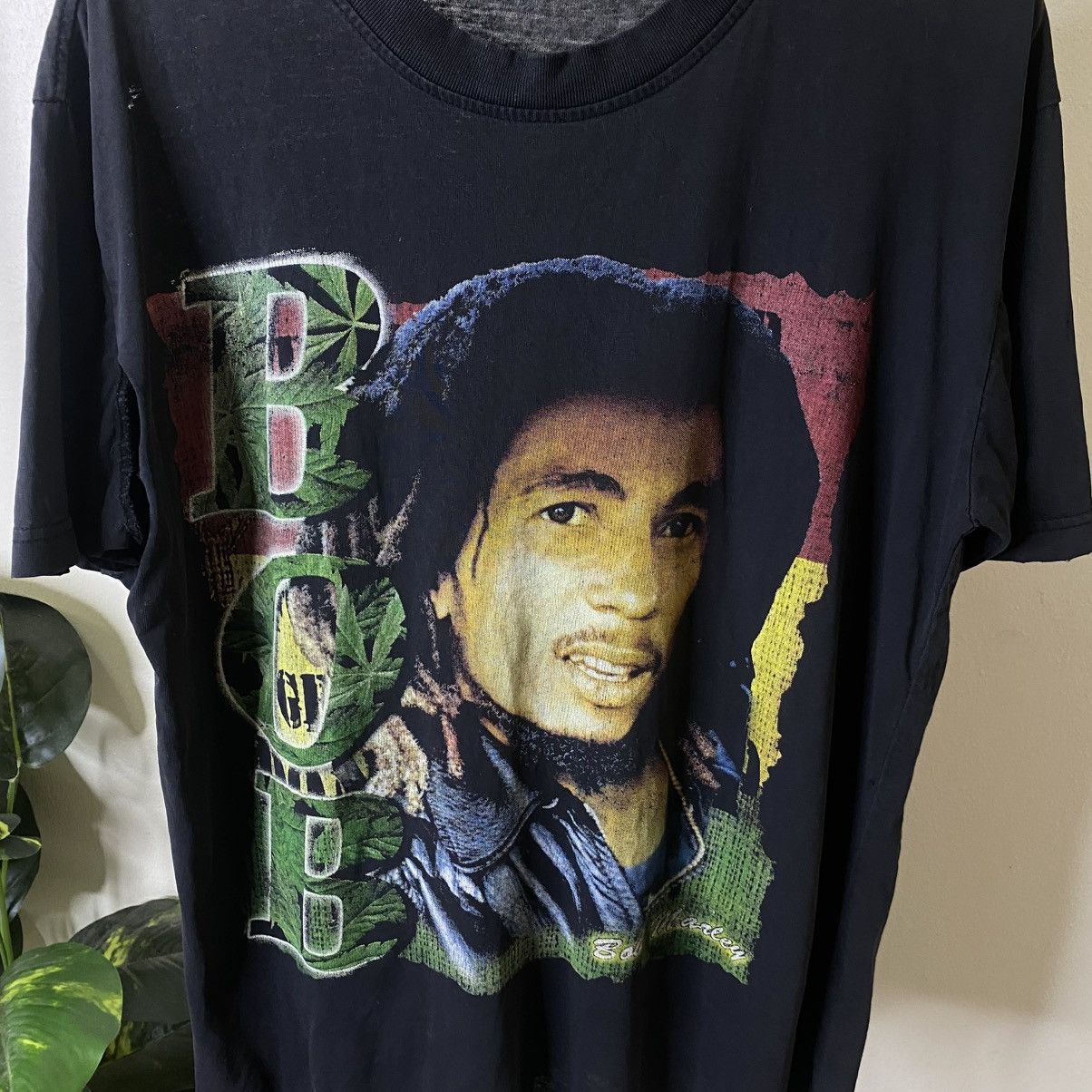 Bob Marley Vintage 1990s Bob Marley Rap Tees Design Reggae T Shirt Size US L / EU 52-54 / 3 - 2 Thumbnail
