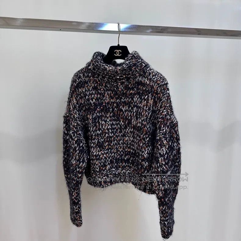 Brunello Cucinelli Brunello Cucinelli Sequined Knit Turtleneck Sweater Size L / US 10 / IT 46 - 1 Thumbnail