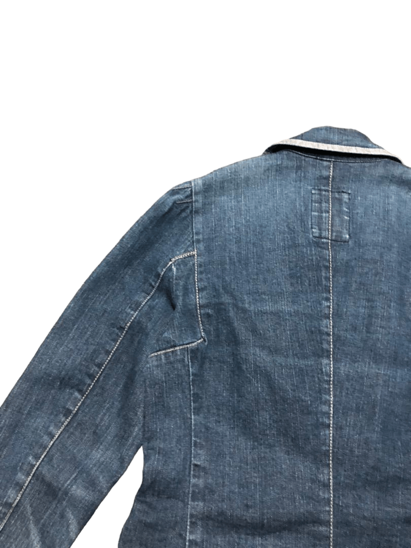 Japanese Brand Marithe Francois Girbaud Denim Double Breasted Coat Jacket Size S / US 4 / IT 40 - 13 Thumbnail