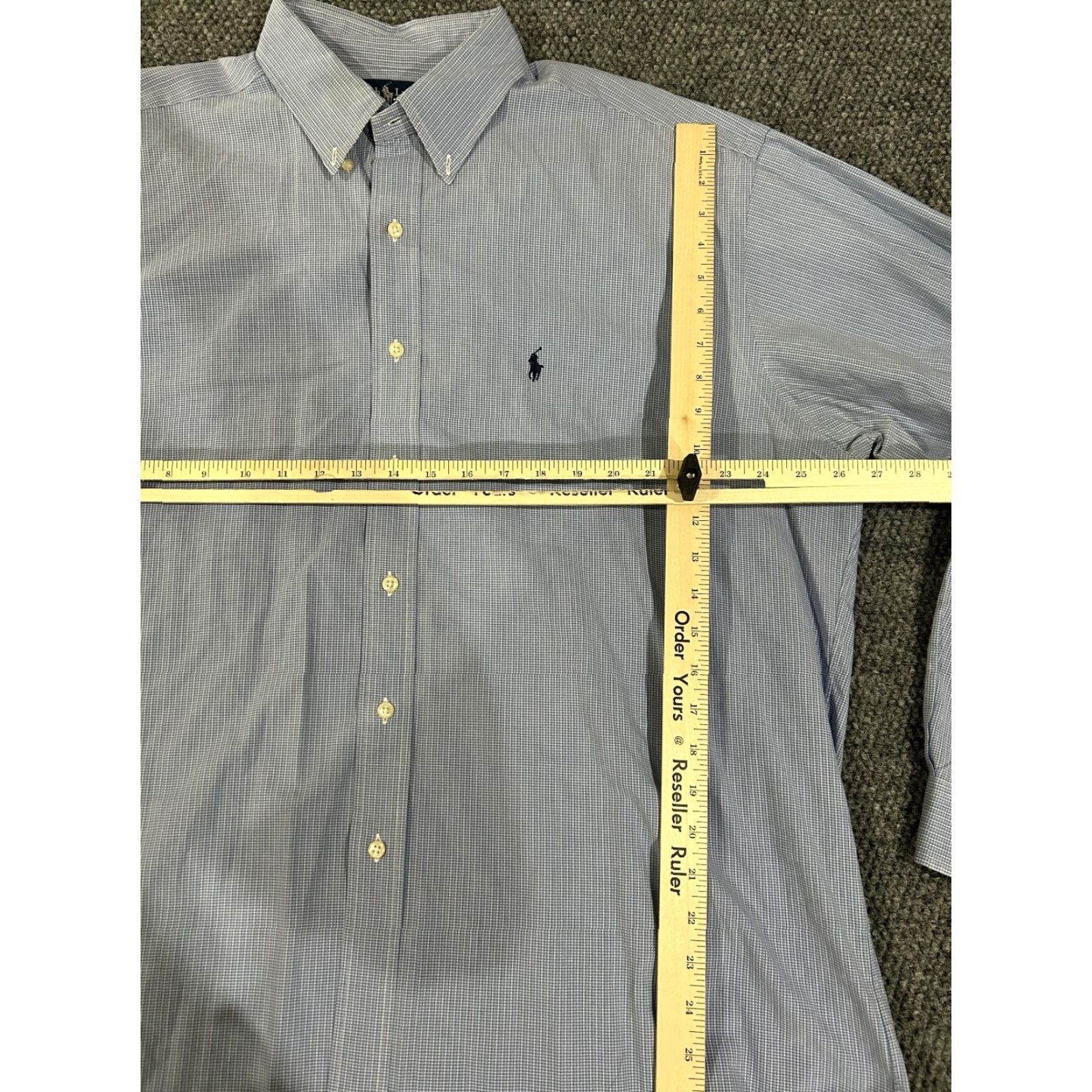Ralph Lauren Ralph Lauren Shirt Mens XL Blue Blake Micro Check Classic Cotton Button Up Size US S / EU 44-46 / 1 - 3 Thumbnail