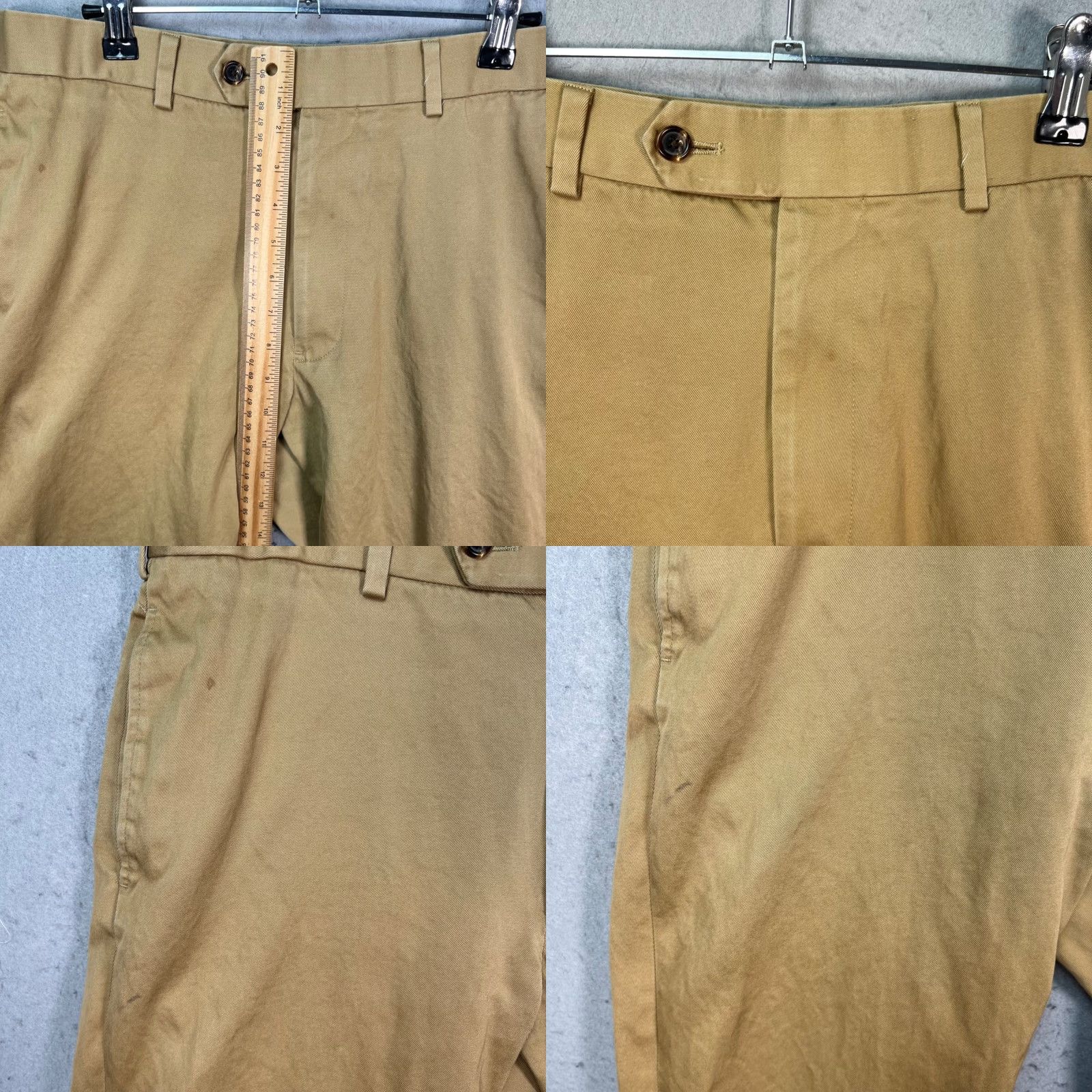 Brooks Brothers Brooks Brothers Country Club Mens Pants 34x30 Khaki 100% Cotton Chino Flat Front Beige Casual Business Slim Straight Earves? Size US 34 / EU 50 - 8 Thumbnail