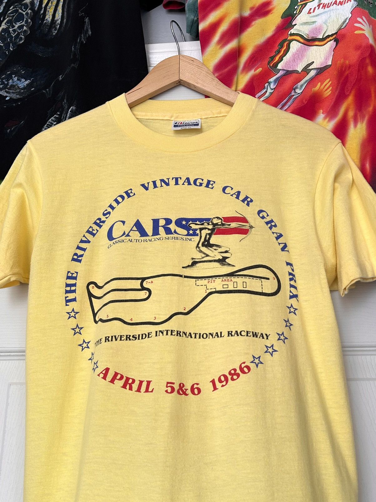 Streetwear × Vintage Riverside International Raceway 80s Car Meet Tee ...