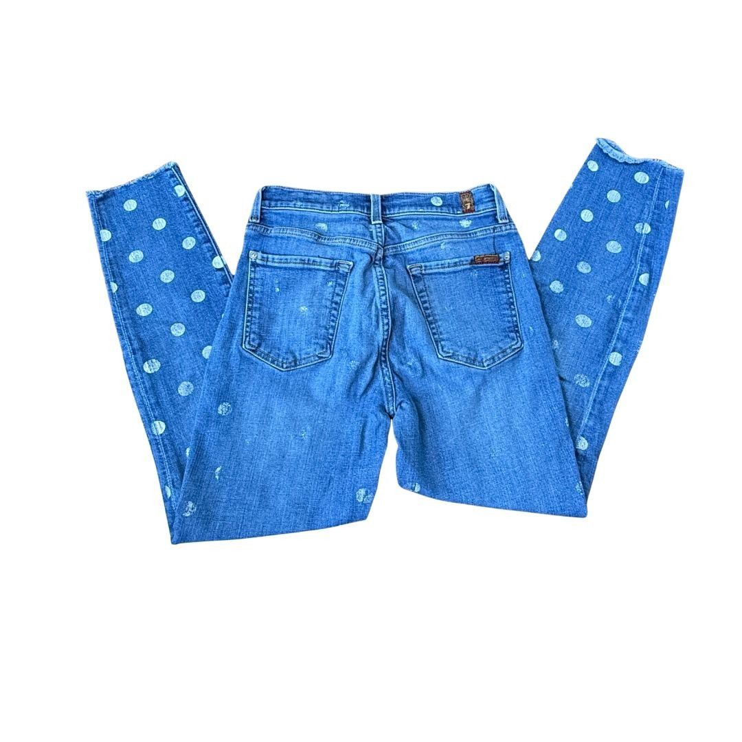 7 For All Mankind 7 for all Mankind The High Waist Ankle Skinny Jean Polka Dot Size 28" / US 6 / IT 42 - 11 Thumbnail