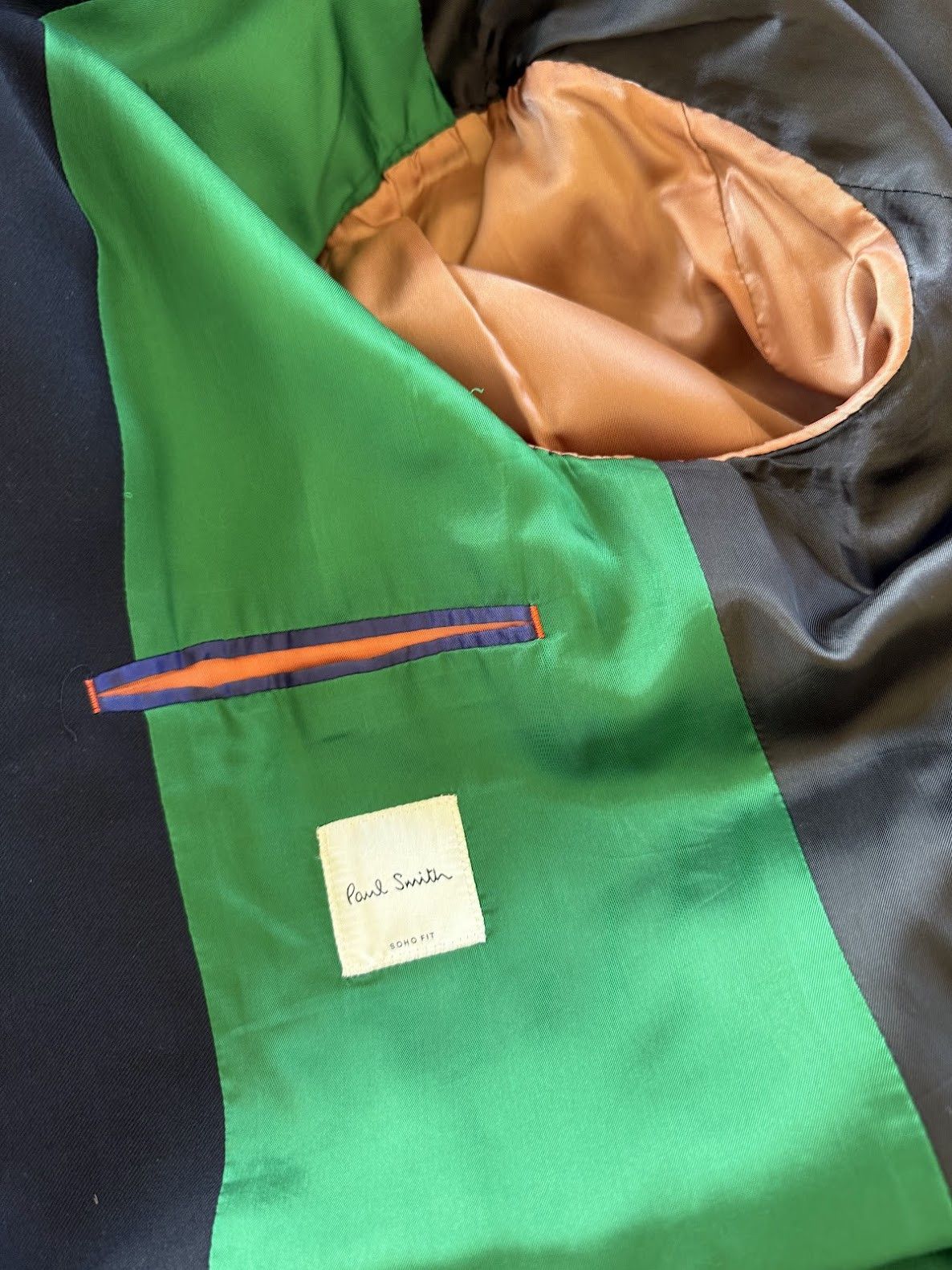 Paul Smith The Soho - Tailored-Fit Navy Wool 'A Suit To Travel In' Size 42R - 3 Thumbnail