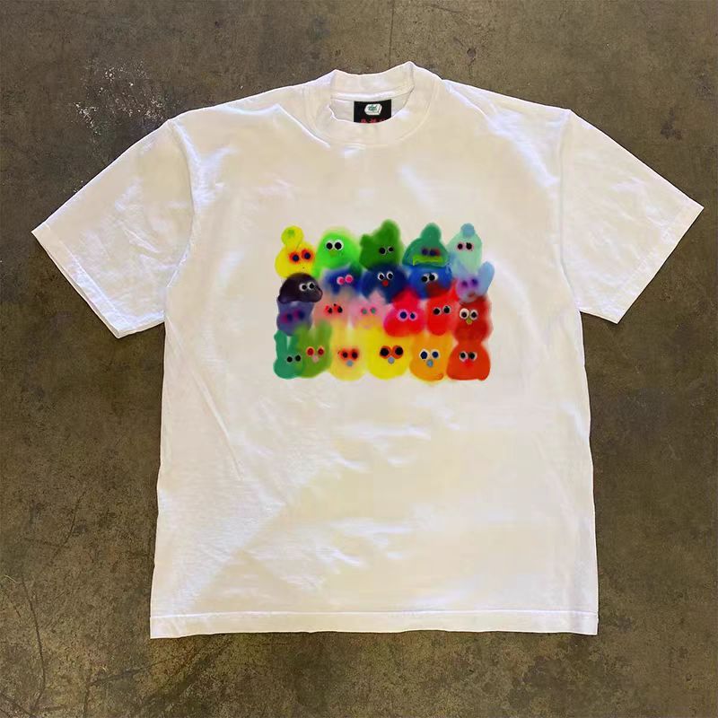 Vintage White retro monster print t-shirt Size US M / EU 48-50 / 2 - 1 Thumbnail