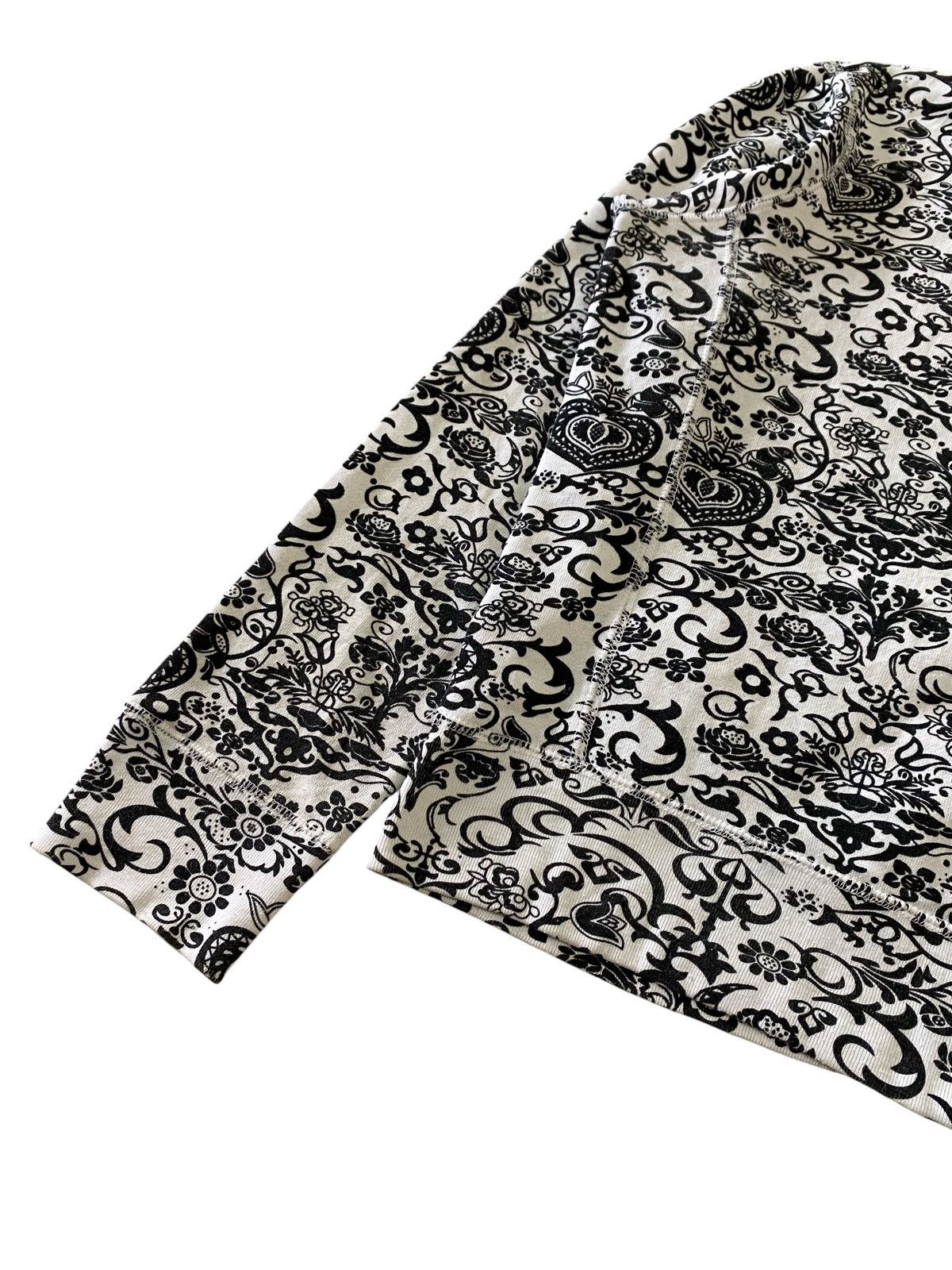 Japanese Brand Fur N.W.D Black White Paisley Full Zip Hoodie All Over Print Size L / US 10 / IT 46 - 11 Thumbnail