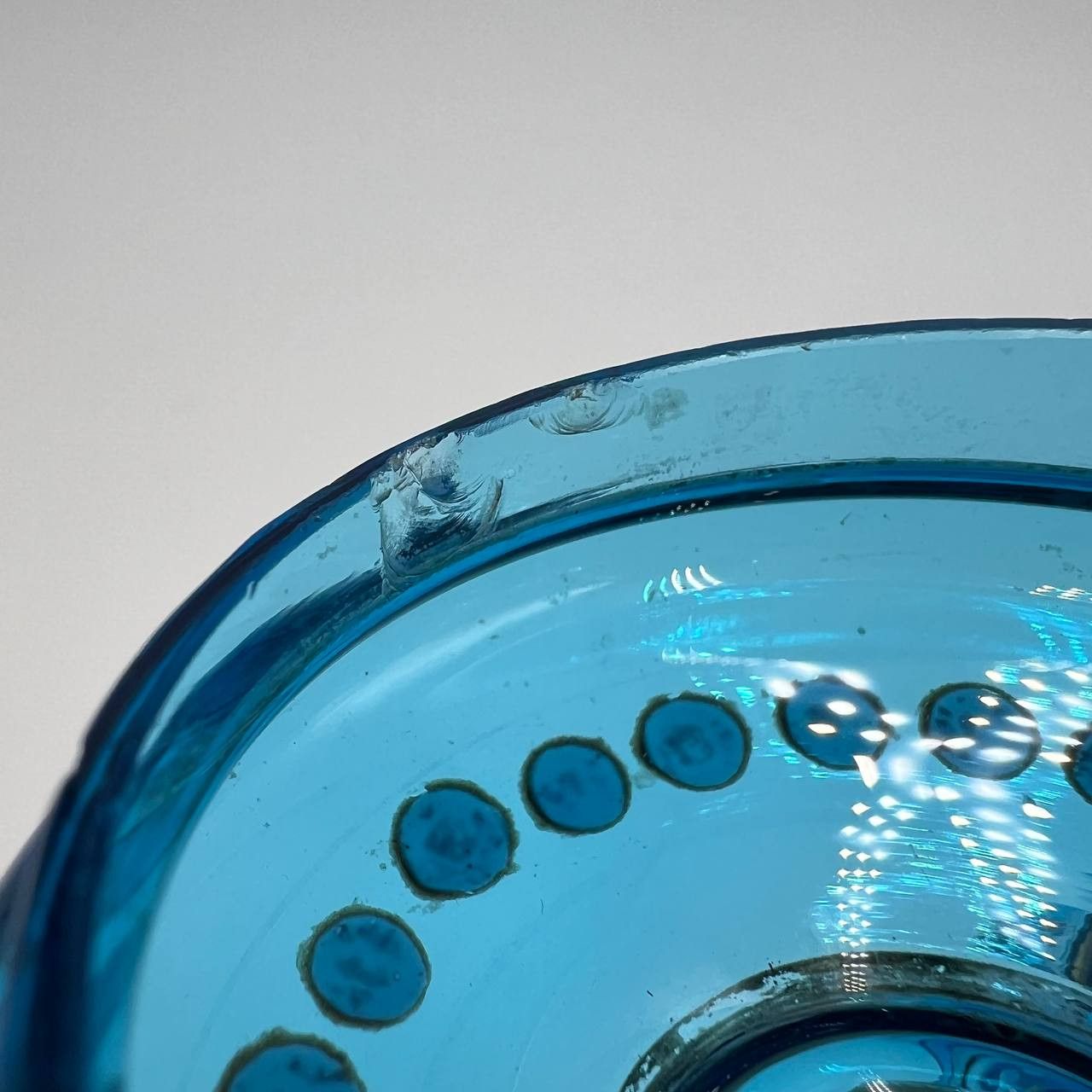 Other 1900 Antique Imperial Turquoise Glas Candy Jar Trinket Box Size ONE SIZE - 6 Thumbnail