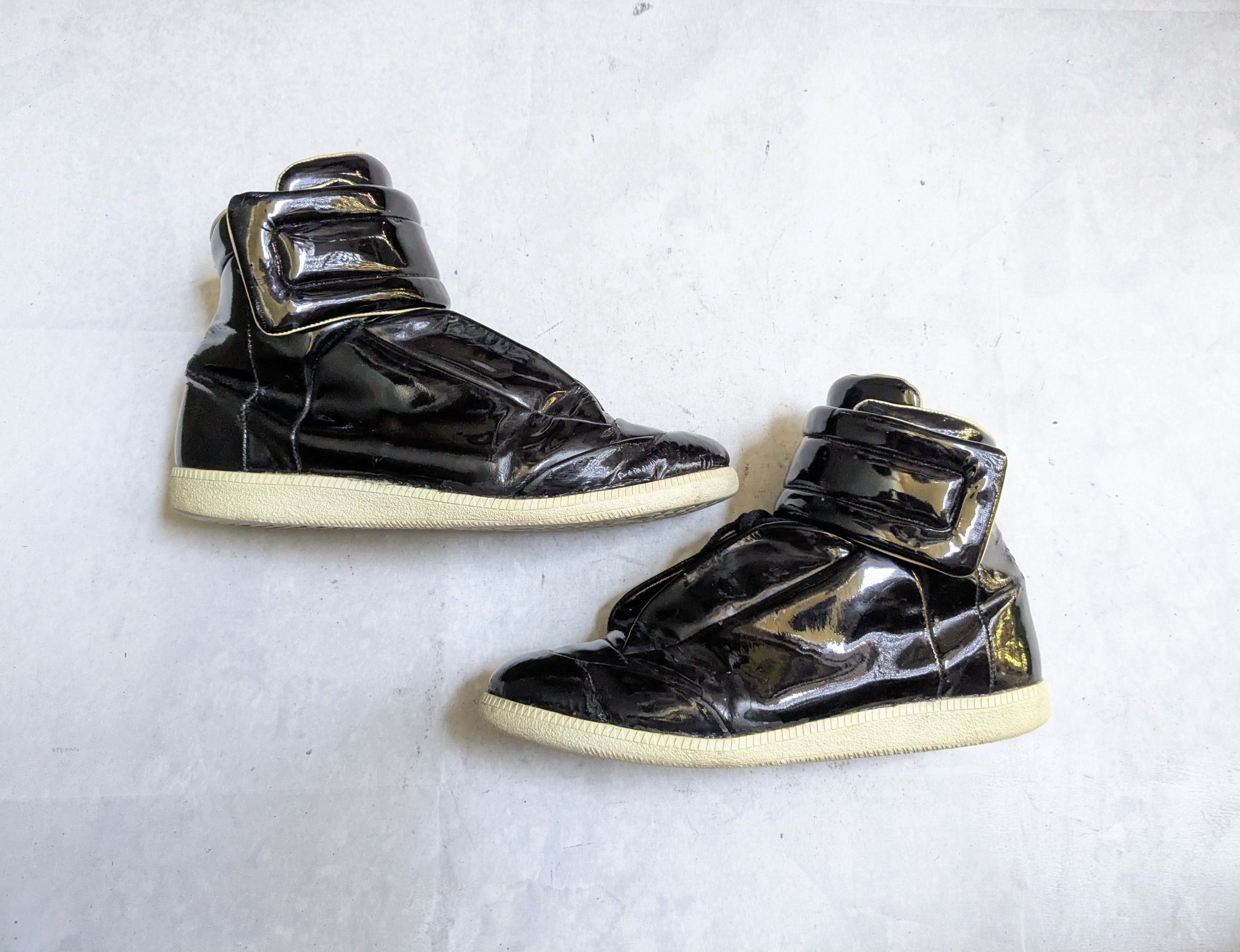 Maison Margiela Margiela Future Hi Black patent | Grailed