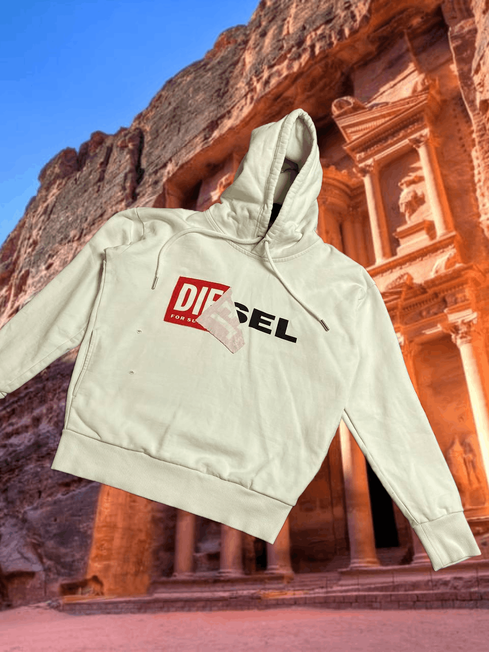 Diesel vintage streetwear Diesel big logo Sweatshirt hoodie Size US XXS / EU 40 - 1 Thumbnail