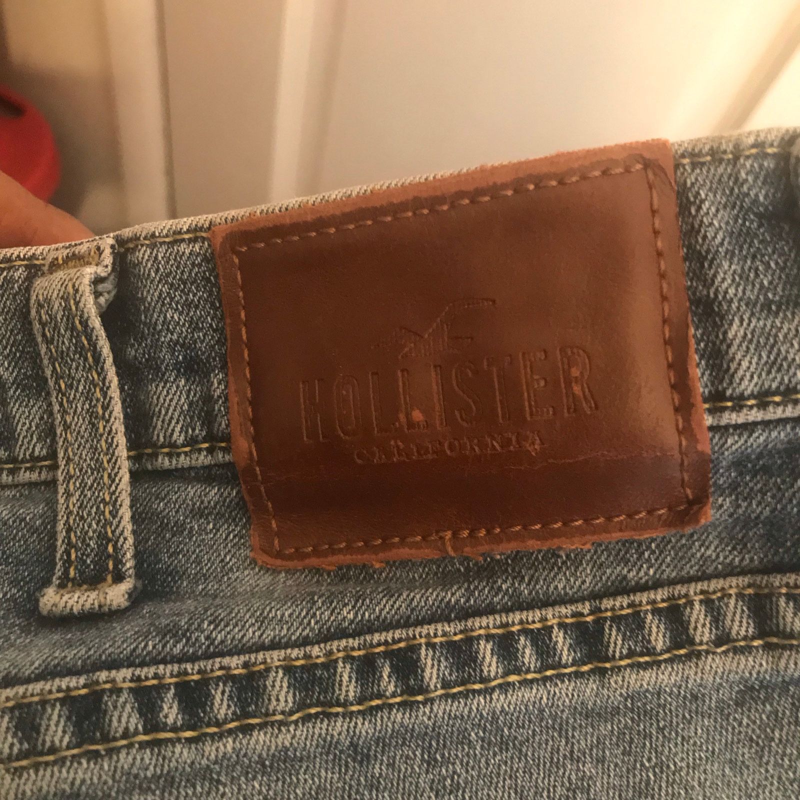 Hollister HOLLISTER Slim Straight Blue Jeans Men’s 36x32 RN# 75654 Size US 36 / EU 52 - 3 Thumbnail